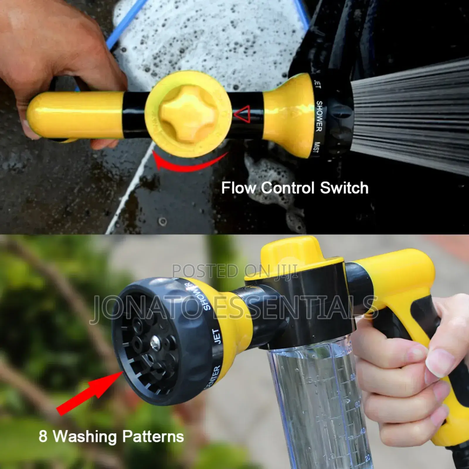 Portable Car Wash Foam Spray Gun With Adjustable Nozzle