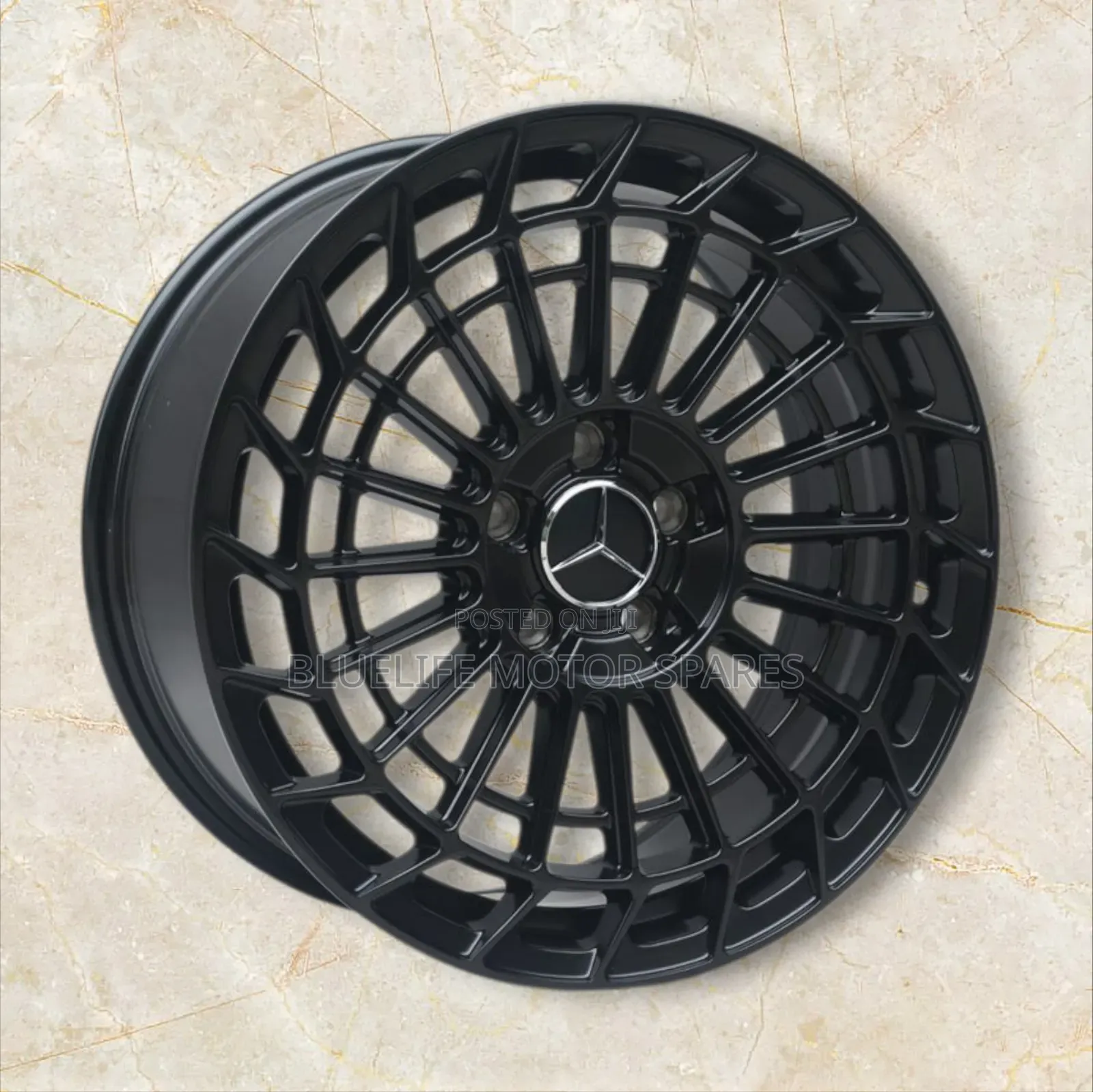 Size 20 Rims for Mercedes Benz (Black Plain)