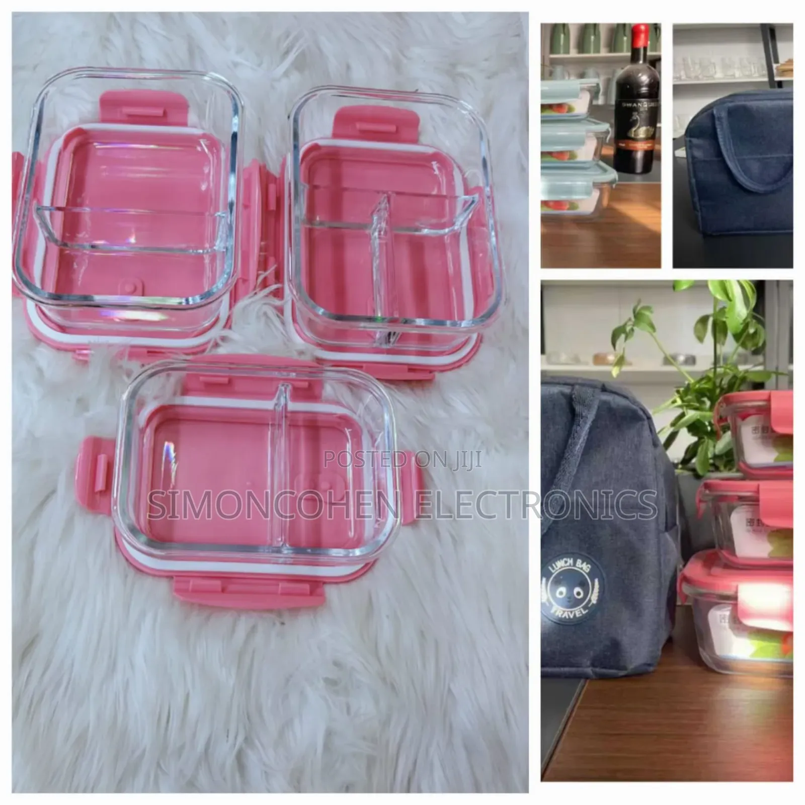 Partitioned Glass Lunch Box