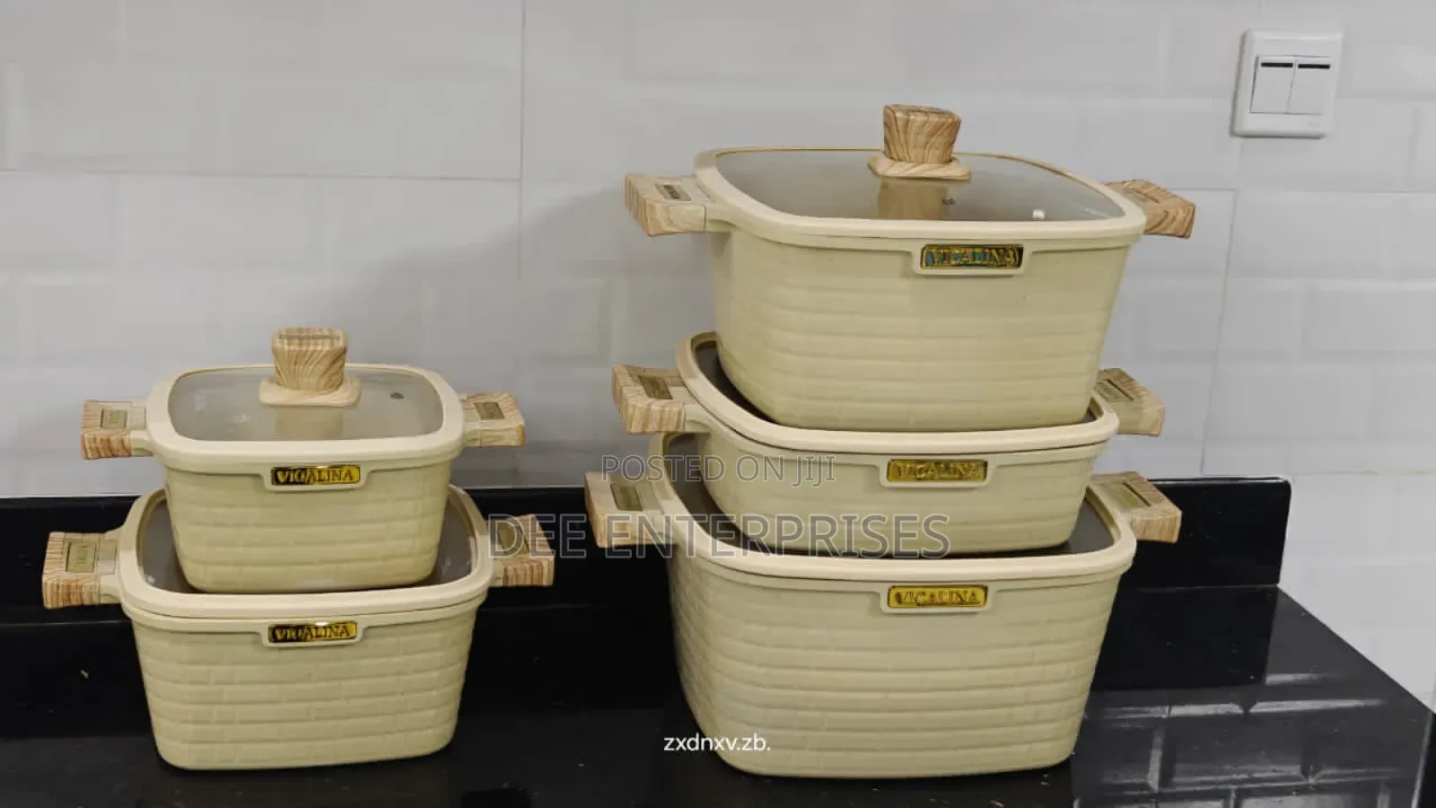 10pcs Granite Block Cookware Set