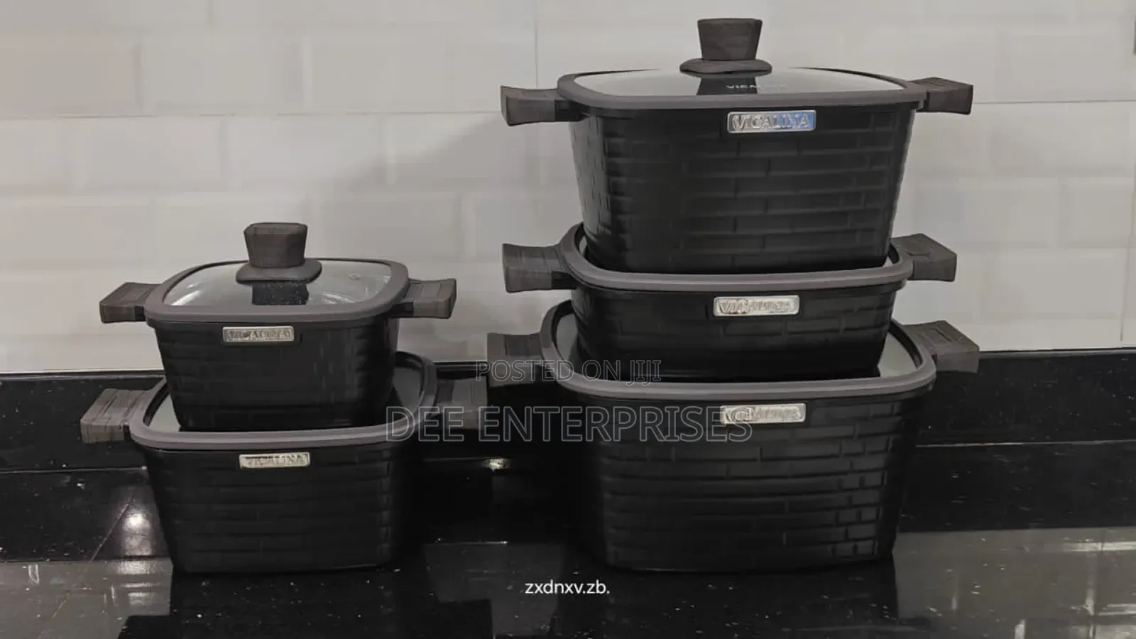 10pcs Granite Block Cookware Set