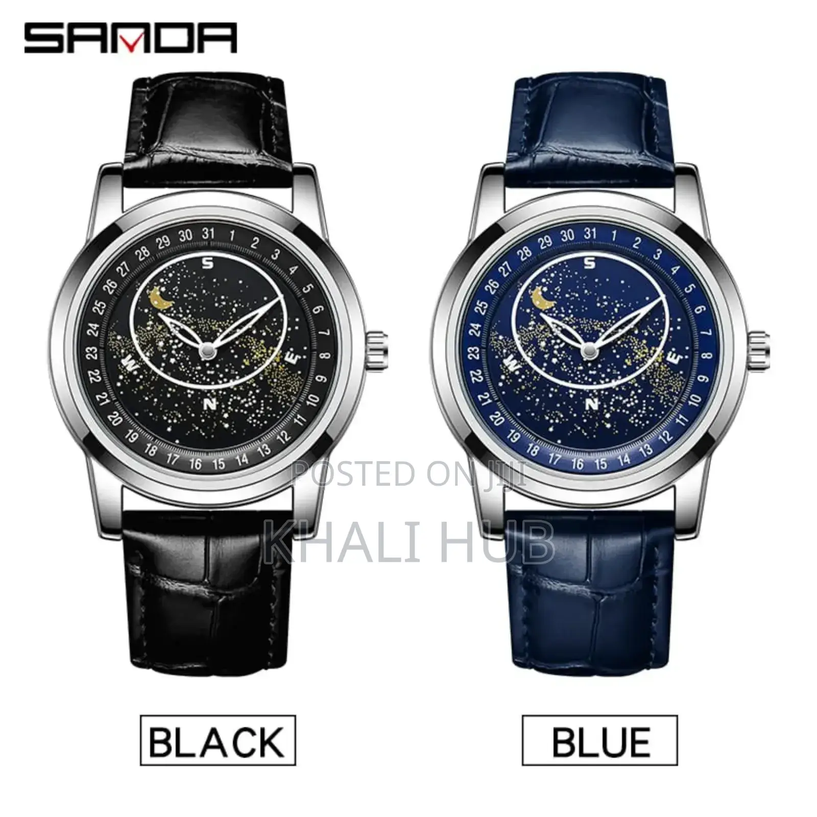 Sanda Starry Gents Watch Sanda Starry Watch With Unique Hand Dial