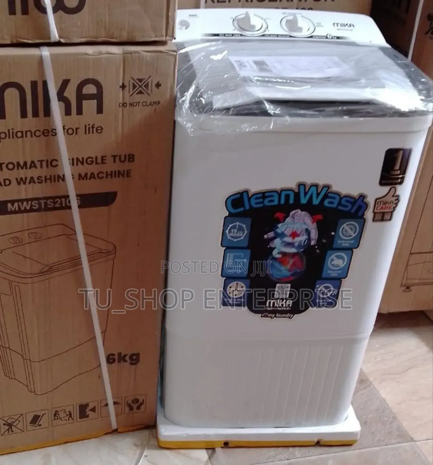 Washing Machine! Mika Semi Automatic 6kg Top Load