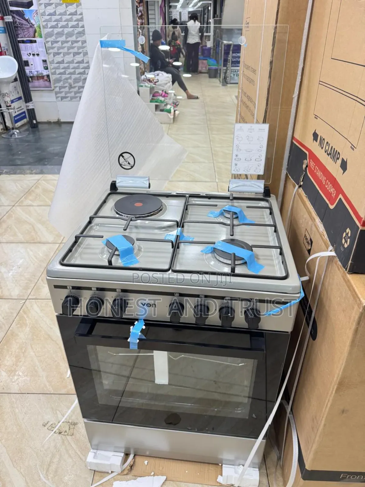 Von 3+1 55 by 60 Vcf653141nsy Standing Cooker