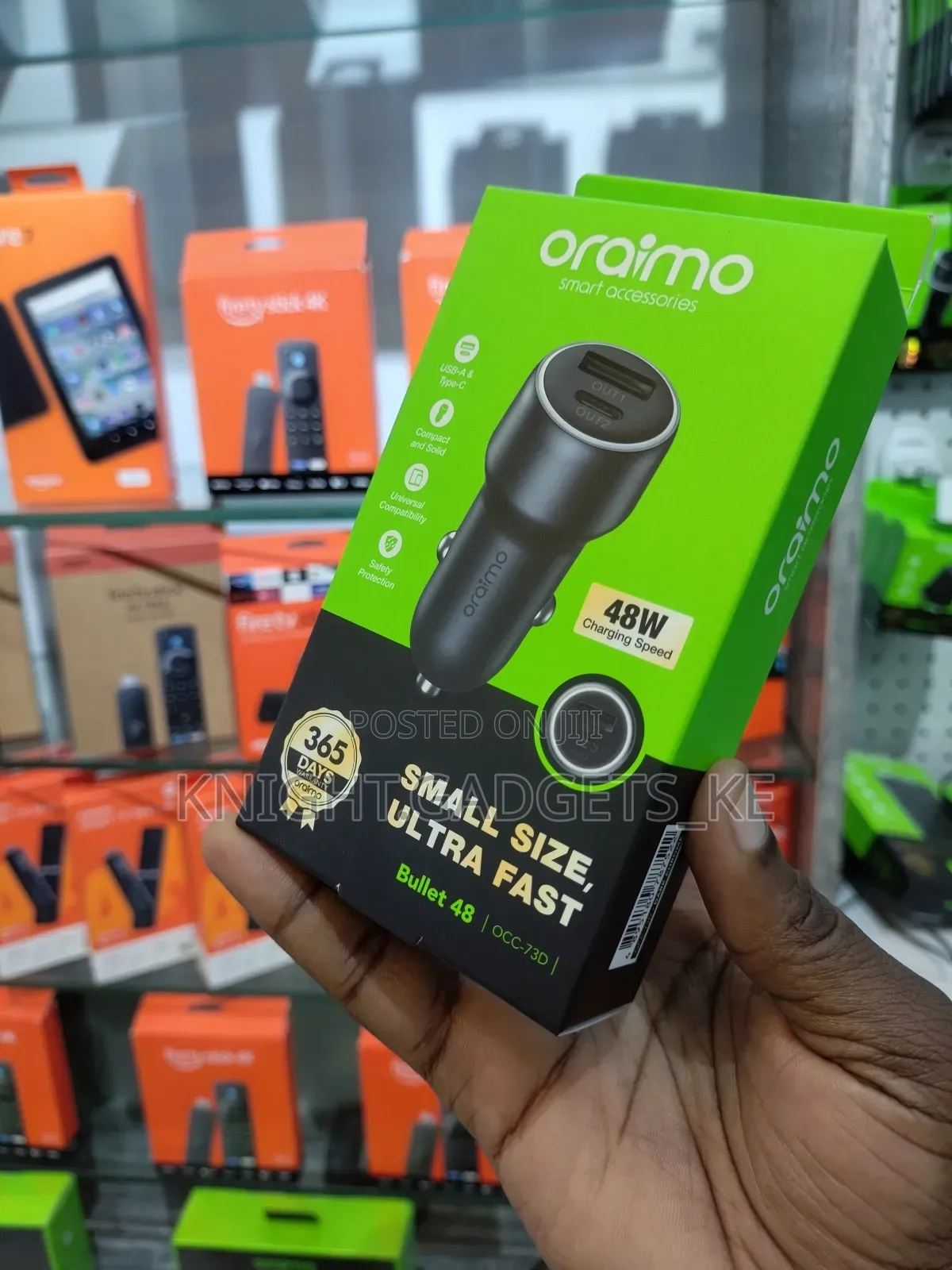 Oraimo Type C Car Charger!