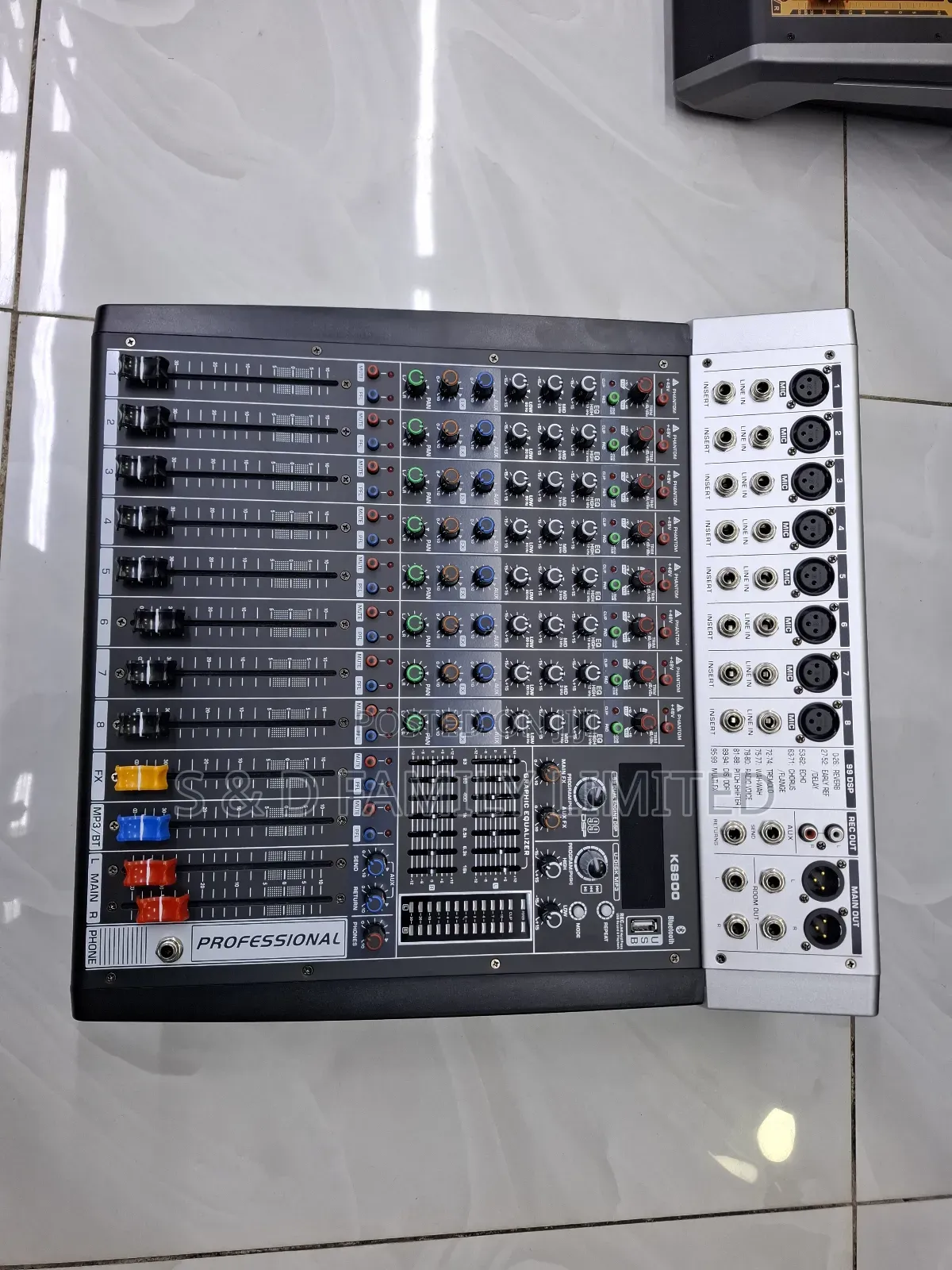 Ks800 Professional 8 Channels Powered Mixer