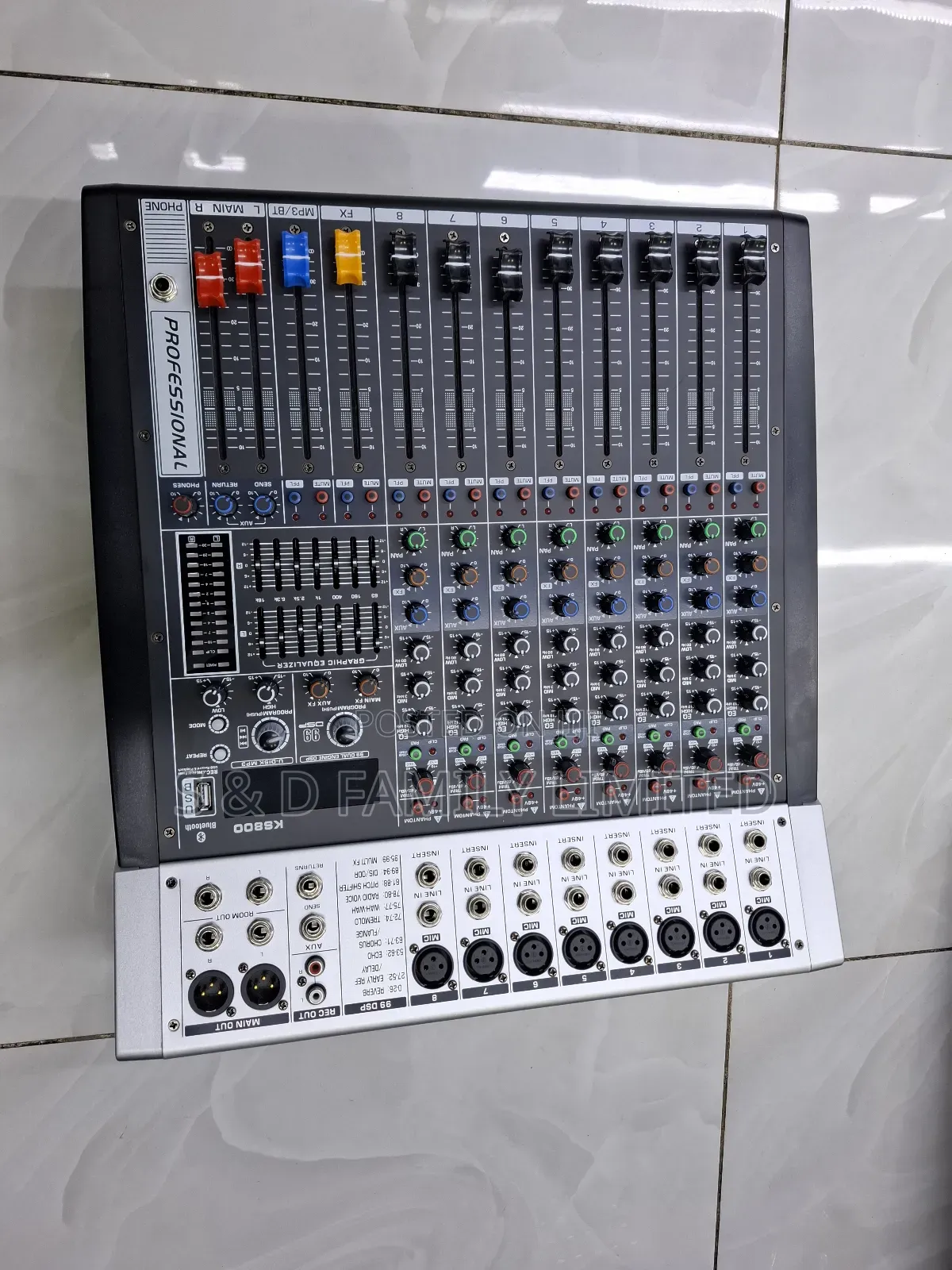 Ks800 Professional 8 Channels Powered Mixer