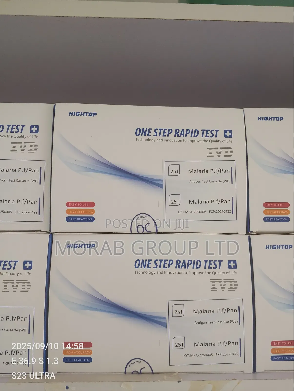 Malaria Pf/Pan Test Cassette