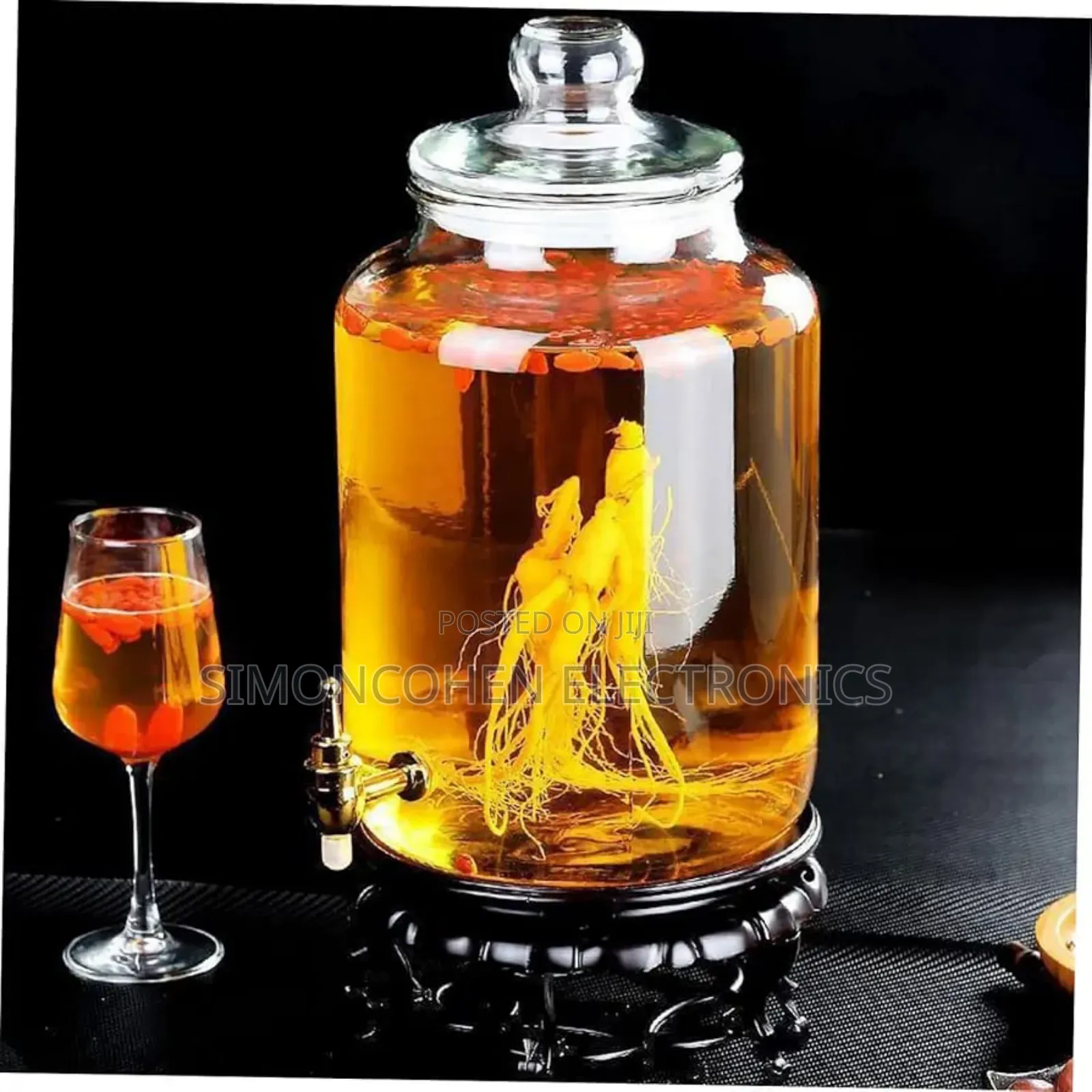 5l Glass Dispenser With Stand