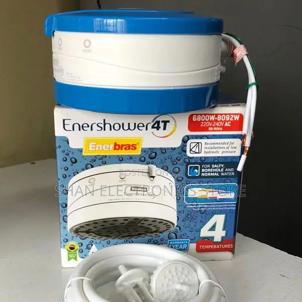 Salty, Borehole and Normal Water.Instant Showerheads
