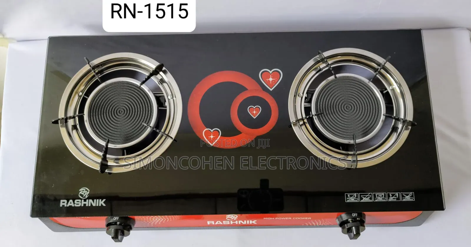 Rashnik Infrared Double Gas Stove Cooker
