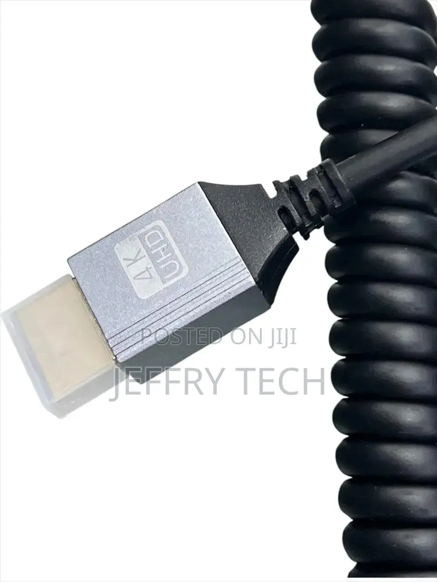 Microhdmi to Hdmi Spiral Cable 2.4m