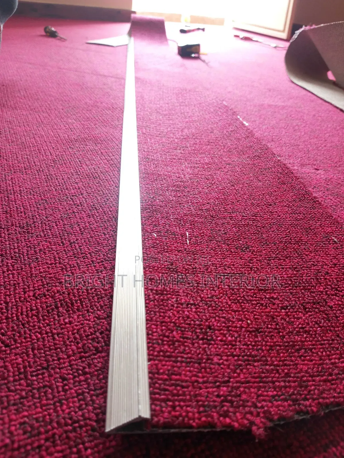 Maroon Wall to Wall Carpet Available