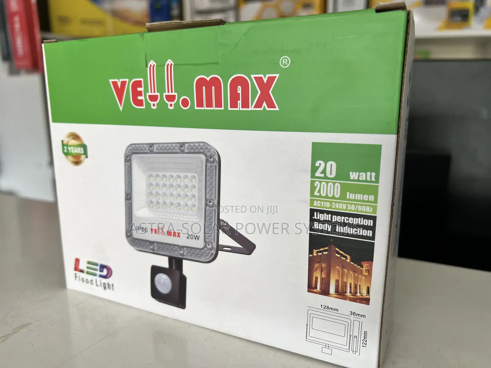 Vellmax 20w Ac Floodlight With Motion Sensor