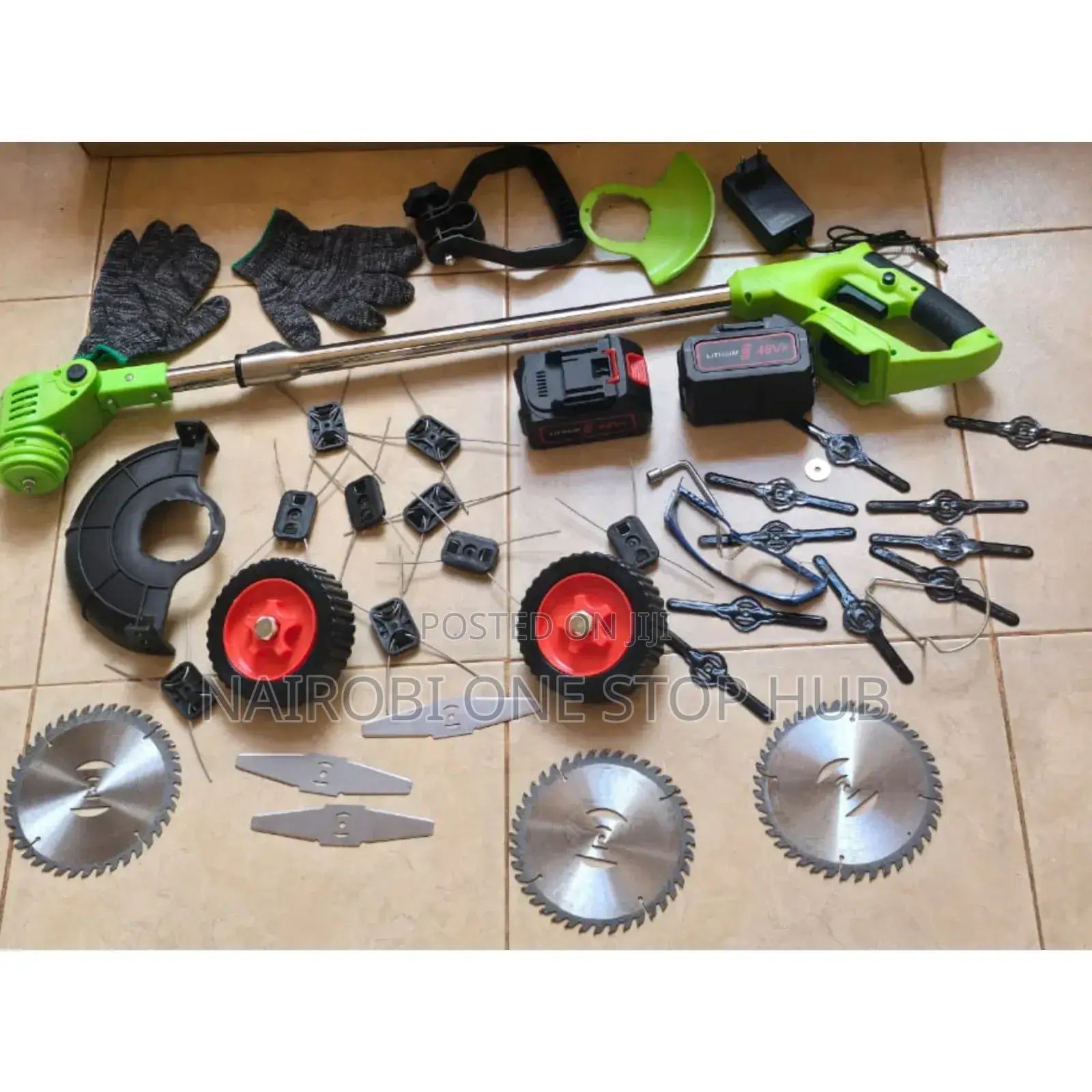 Cordless Brush Cutter 
25pcs
10cell Battery