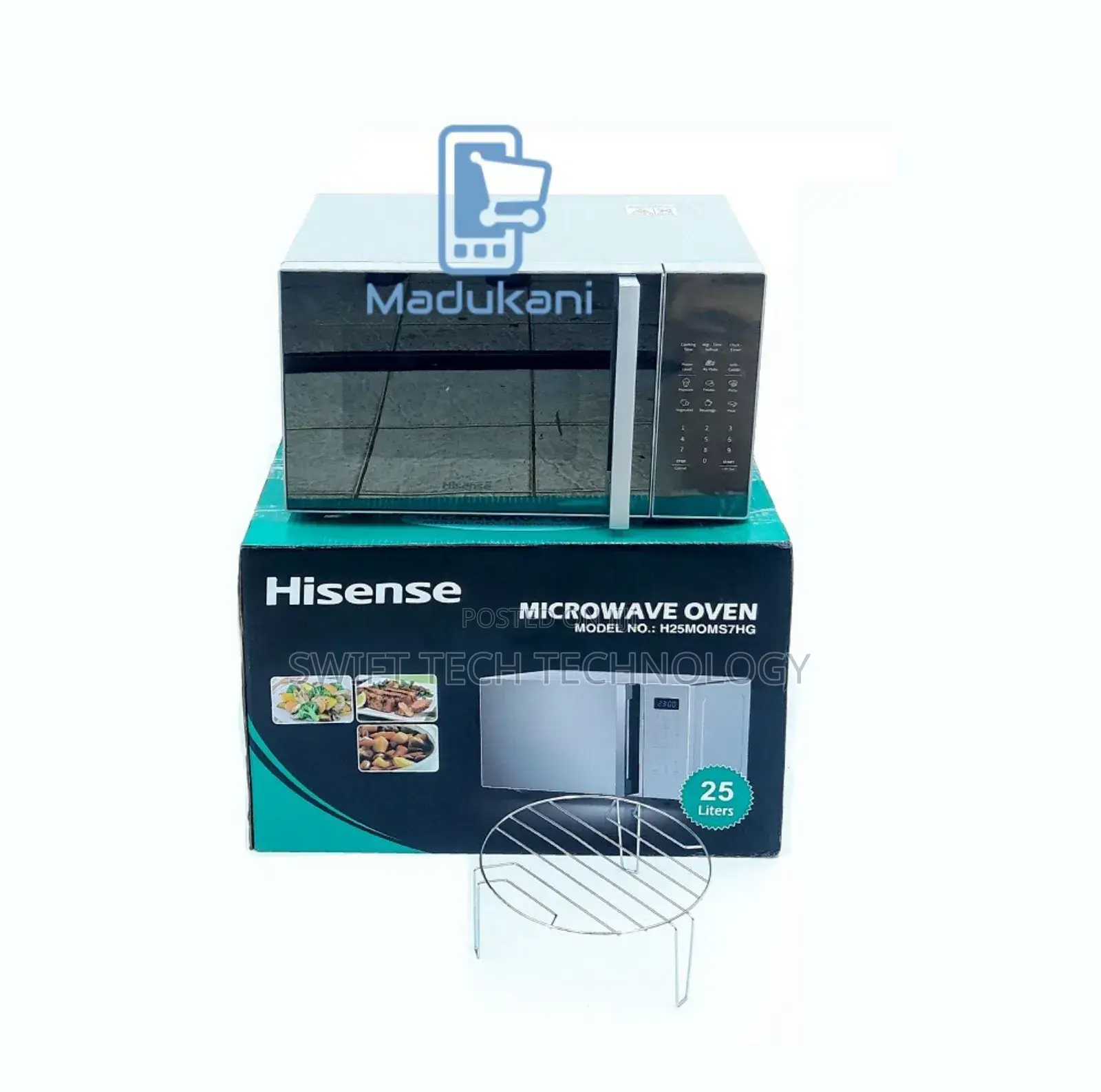 Hisense Microwave 25 Liters Silver With Grill