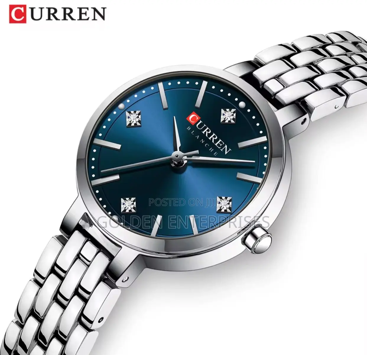 Ladies Curren Silver-Blue Cute Ladies Watch