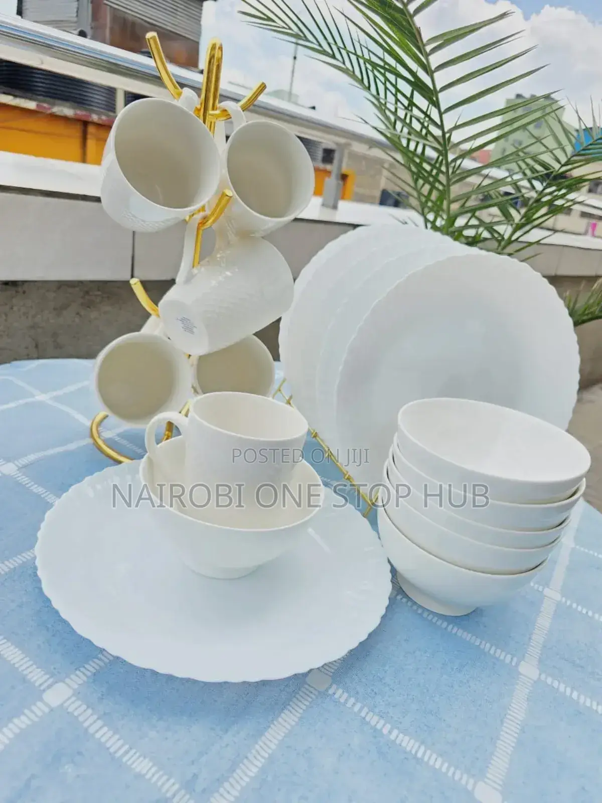 18pcs Ceramic Dinner Set-6bowls+6plates+6mugs