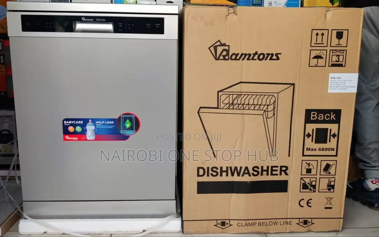 Ramtons Dishwasher 12 Settings, Mar Silver- Rw/300