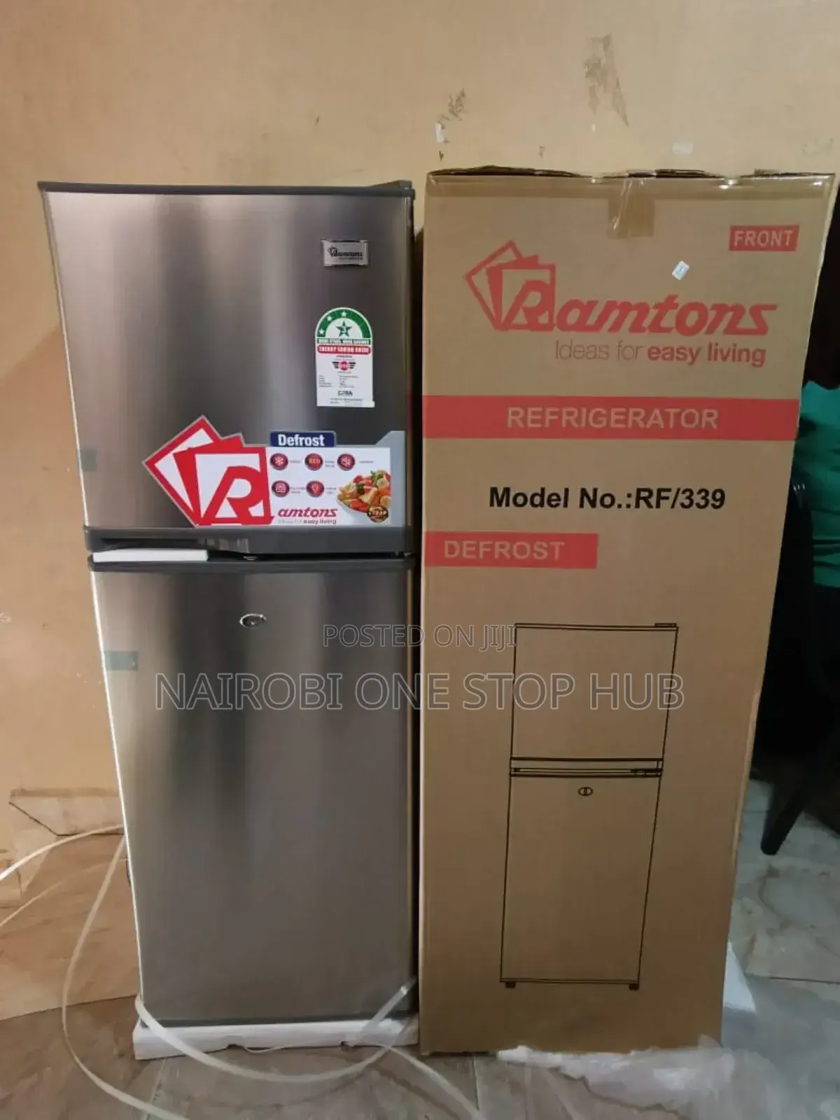 138 Liters 2 Door Direct Cool Fridge, Silver- Rf/339