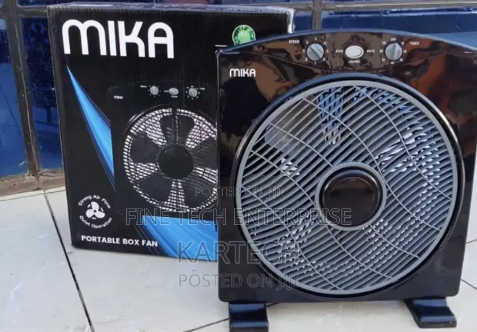 Mika Portable Box Fan 12 Inches