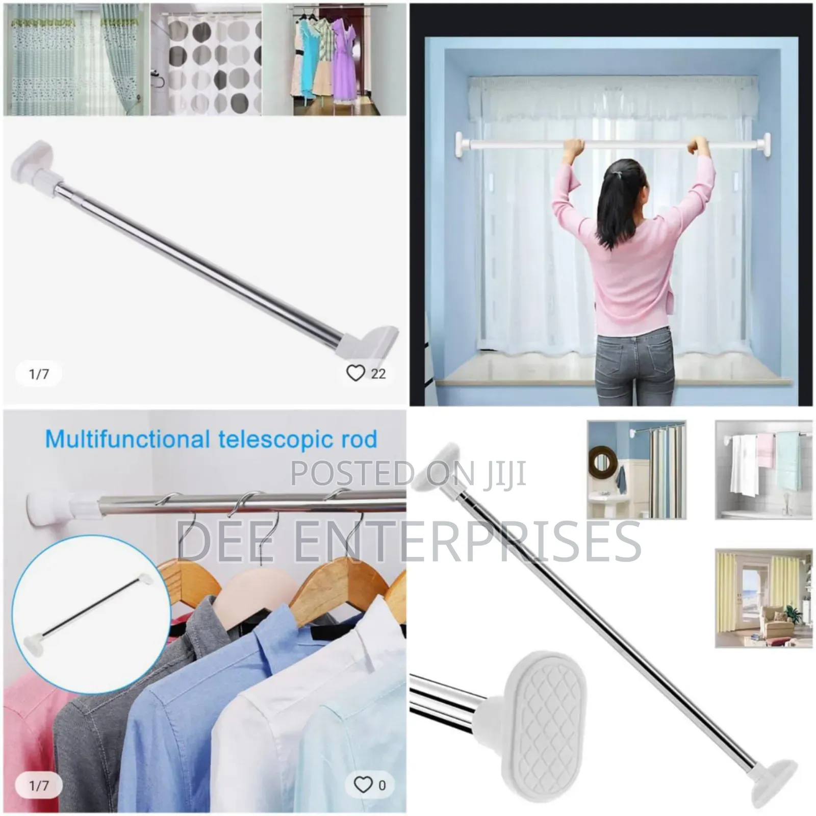 Multipurpose Extendable/Adjusstable Telescopic Rod