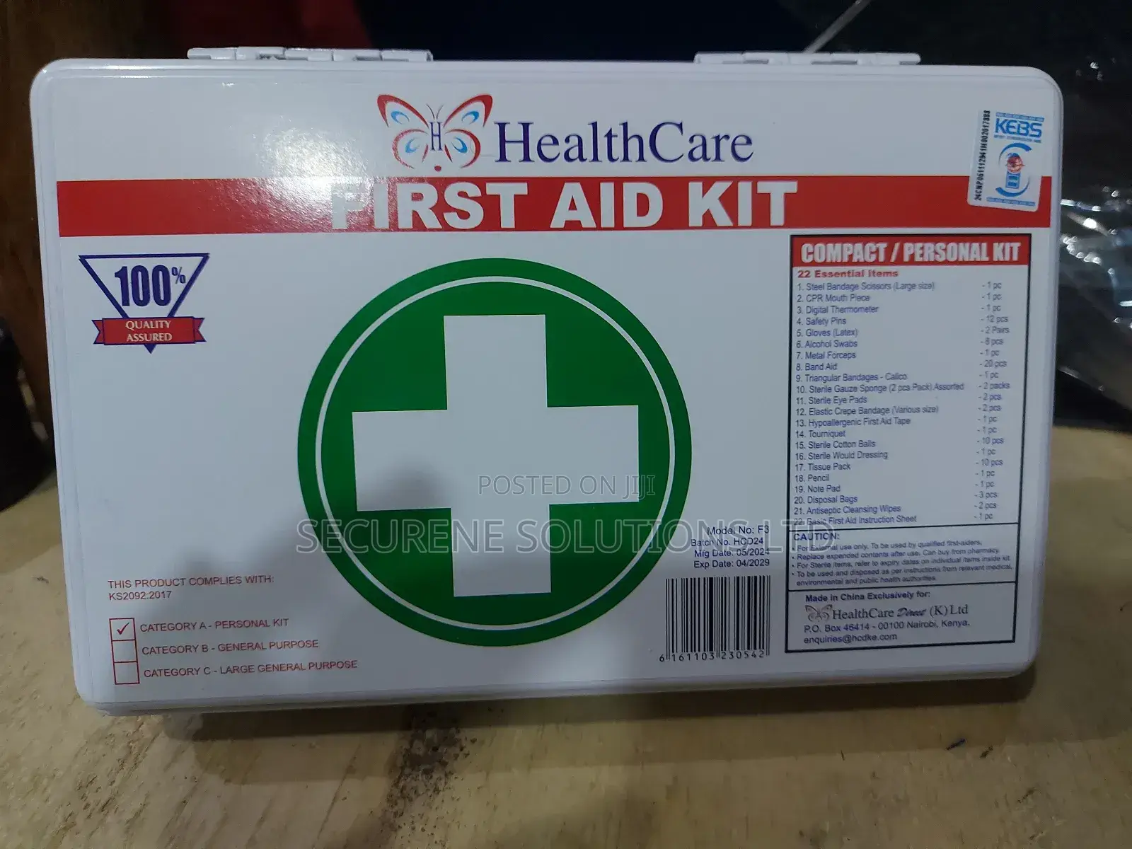 Healthcare First Aid Kit,Compact / Personal Kit".