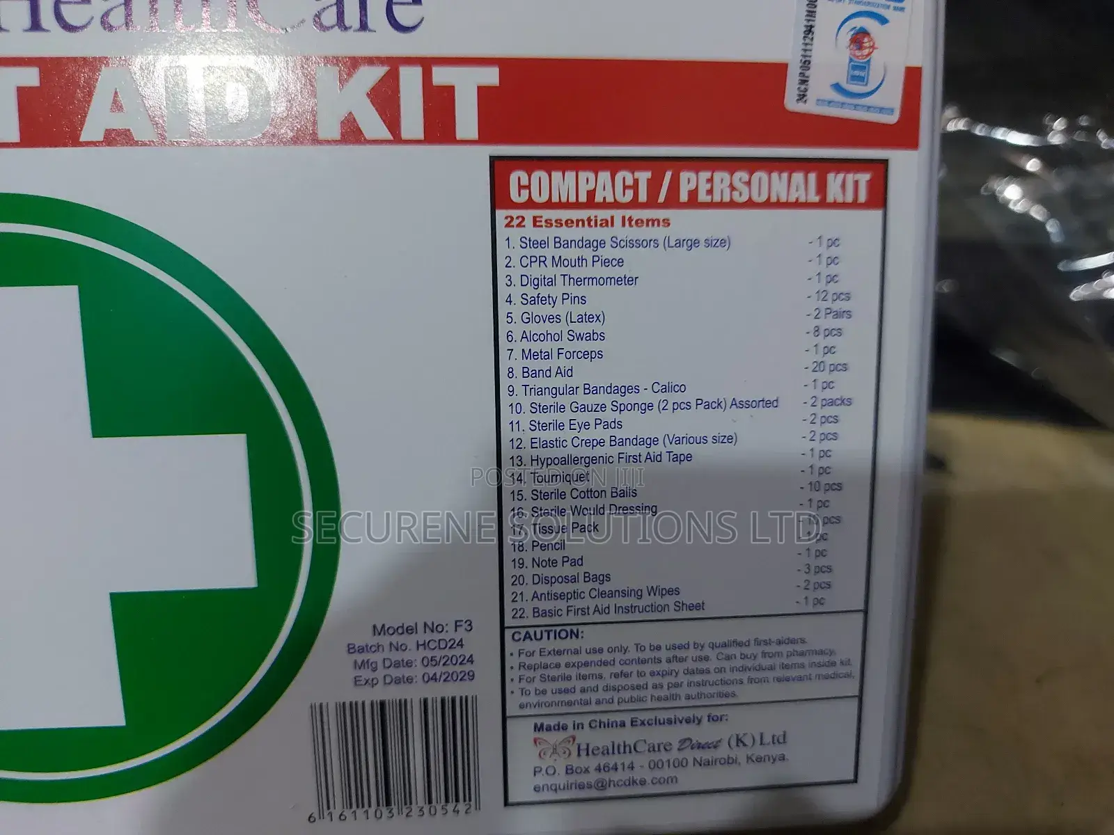 Healthcare First Aid Kit,Compact / Personal Kit".