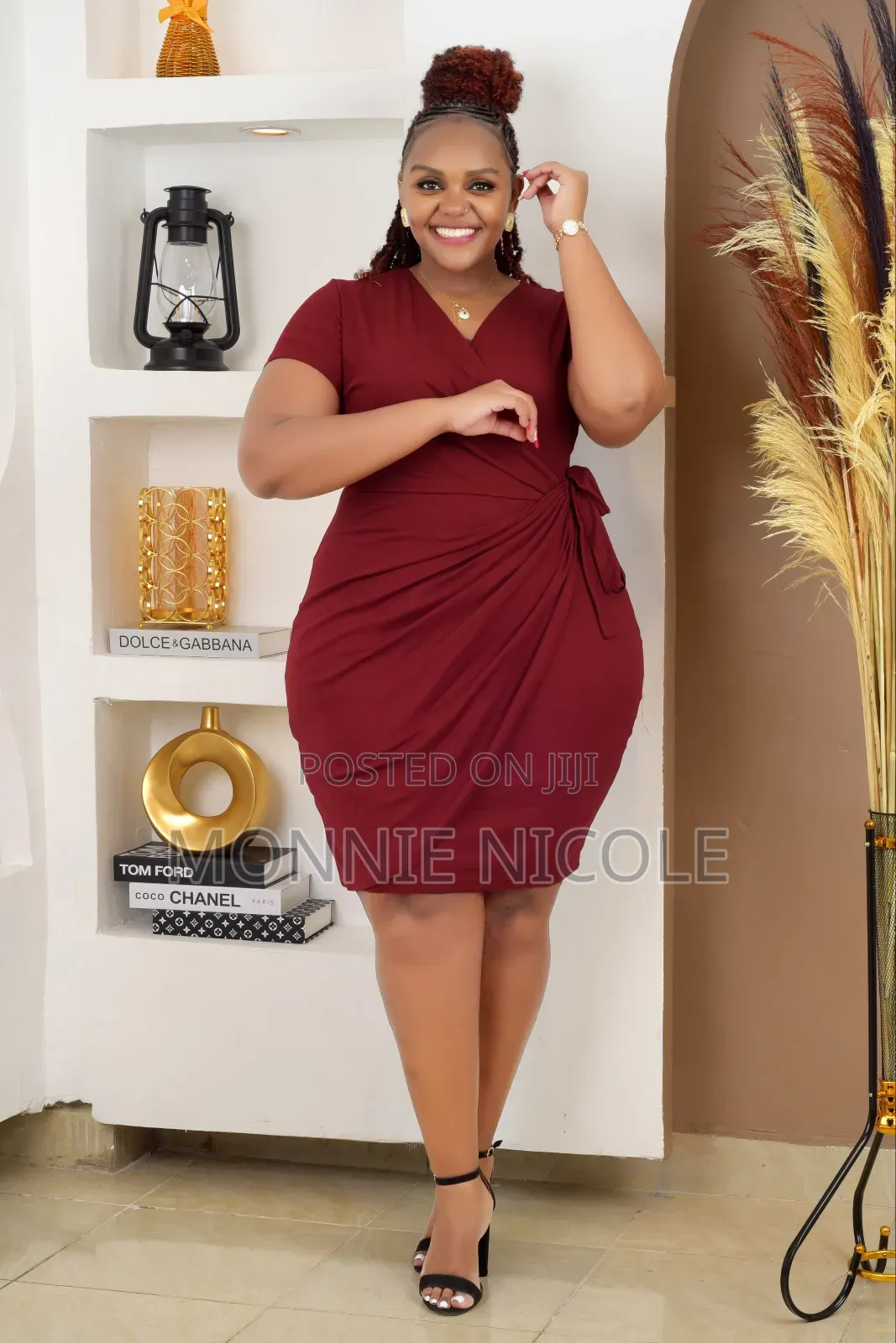Maroon Stylish Dress