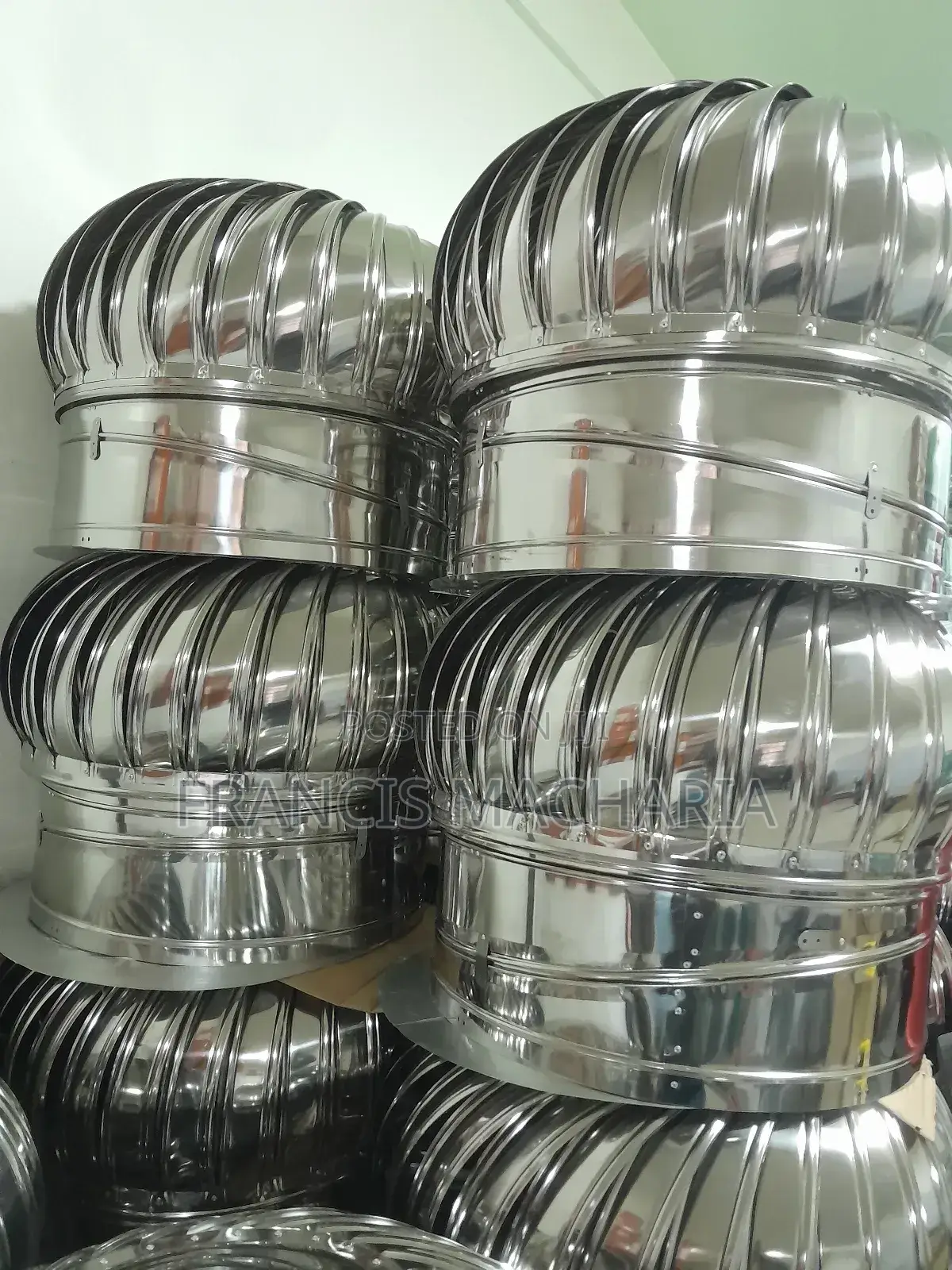 Stainless Wind Driven Turbine/Cyclone