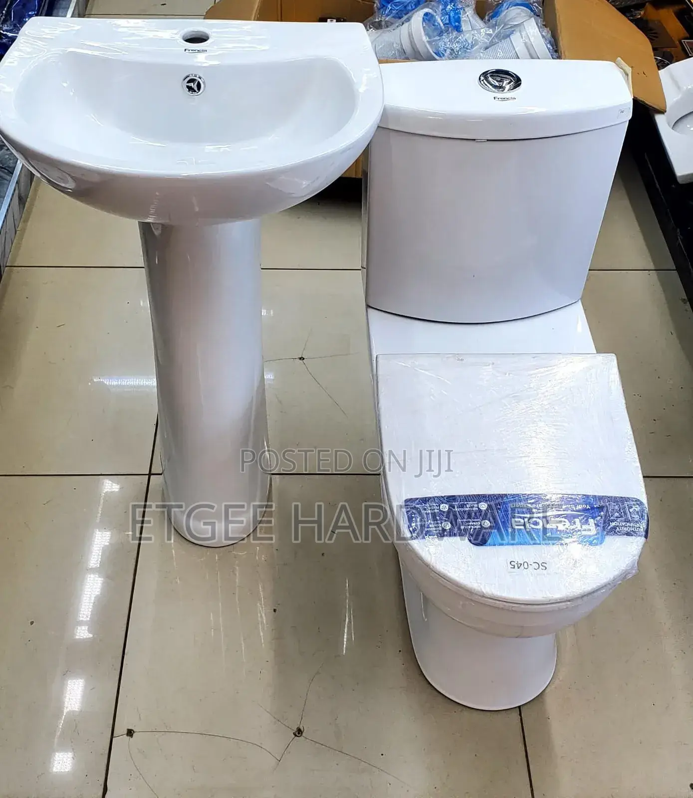 Toilet Set Complete With Basin Pedestal Frencia 664