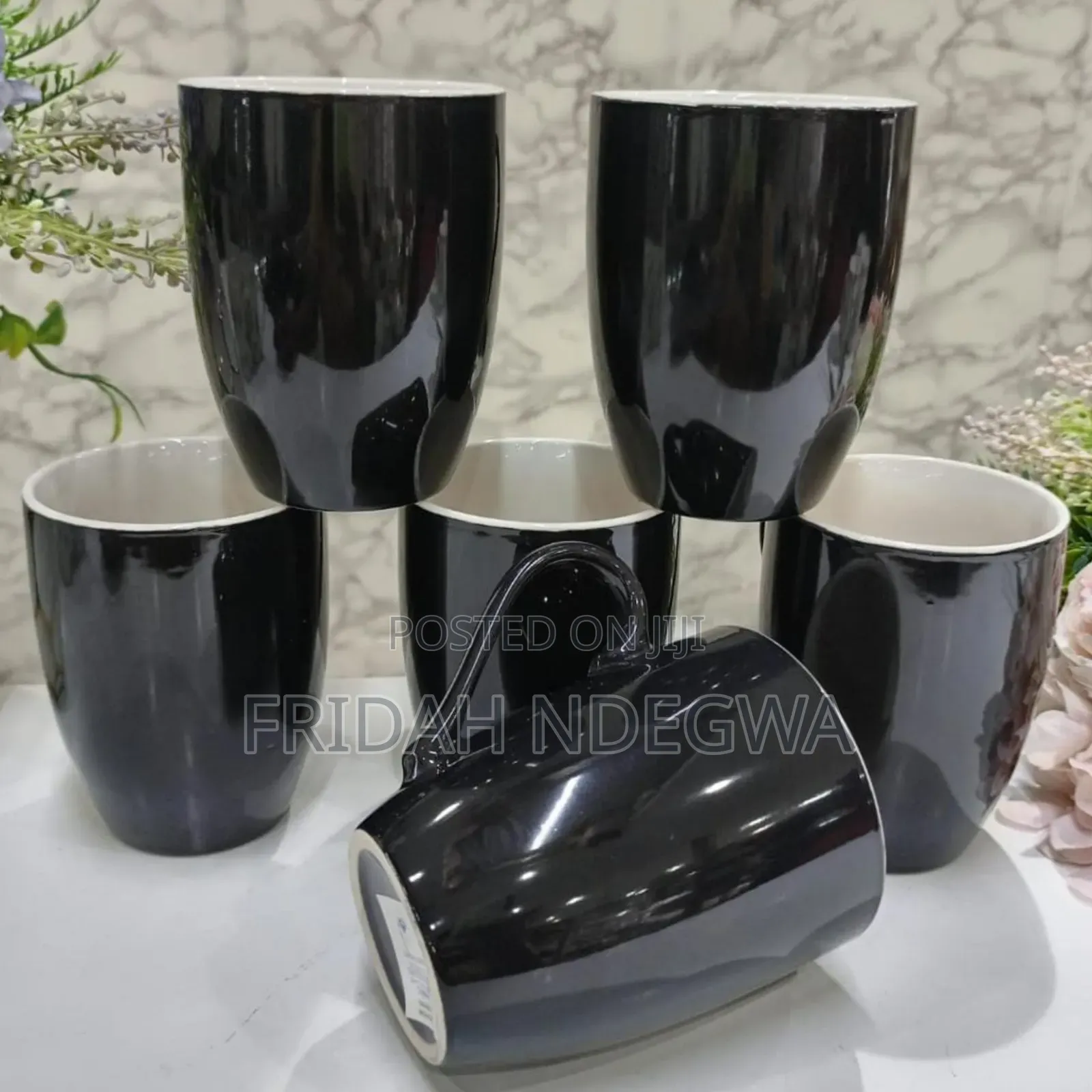 Black Ceramic Mugs
