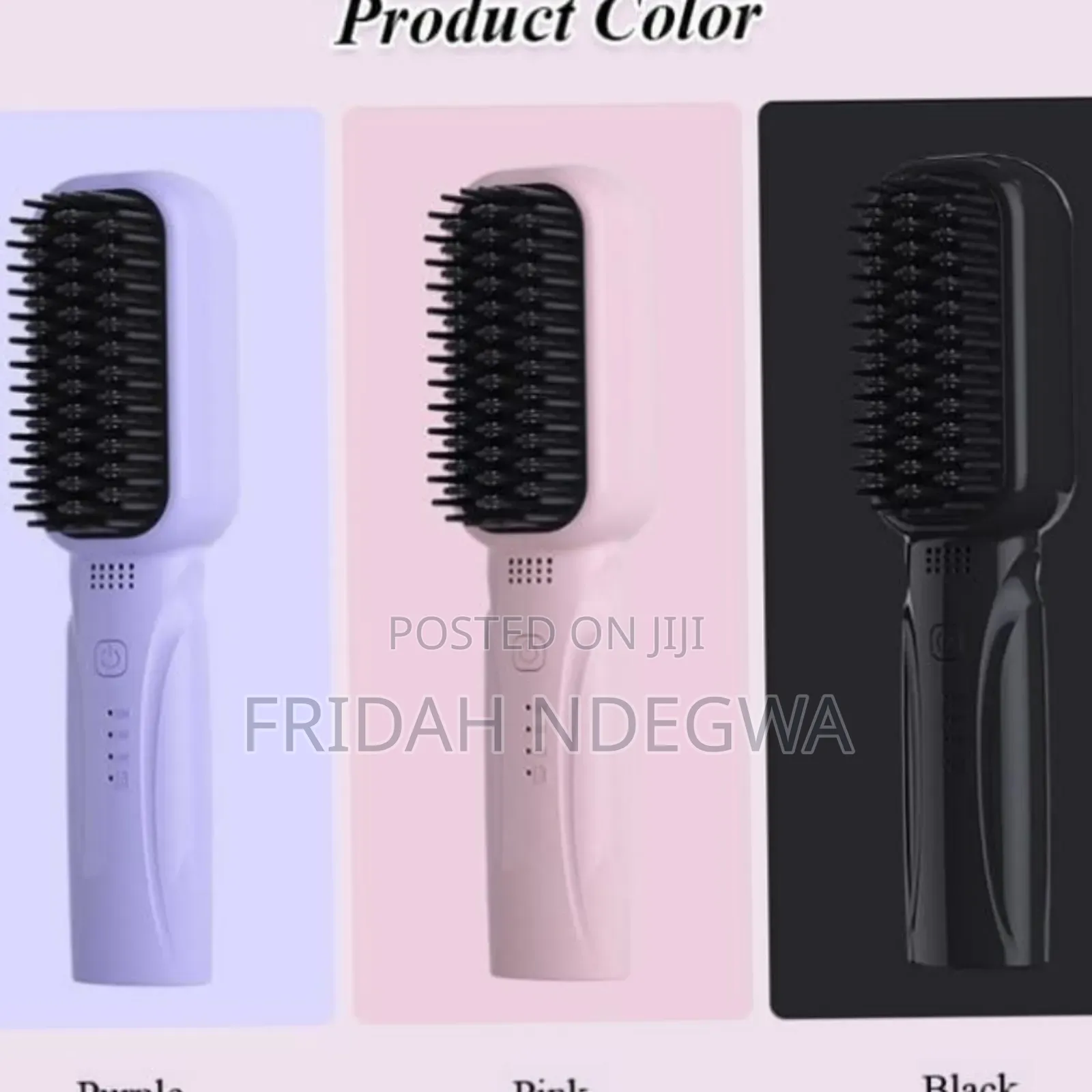 *Rechargeable Portable Cordless Hair Straightener Brush