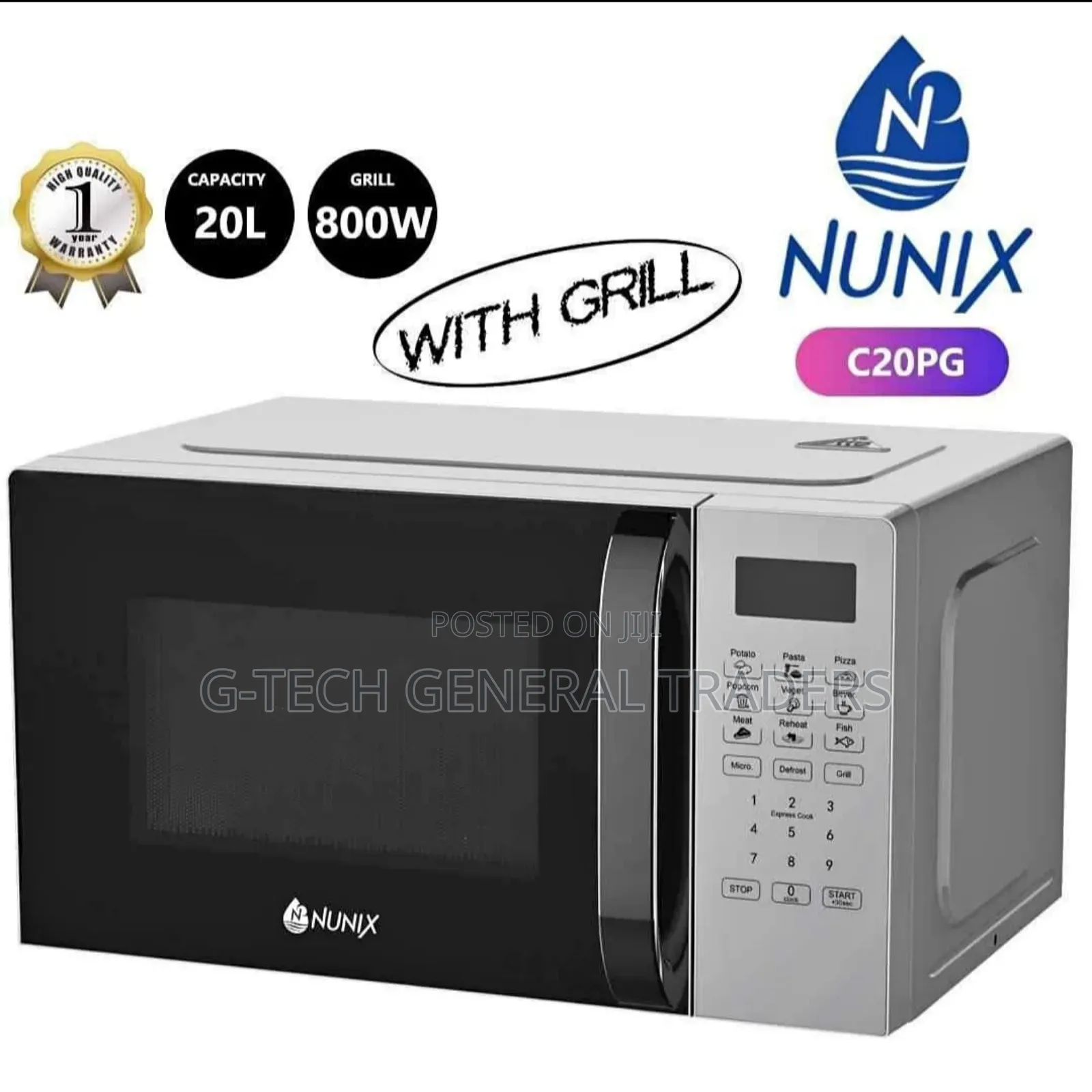 Nunix C20pg Microwave Oven With Grill