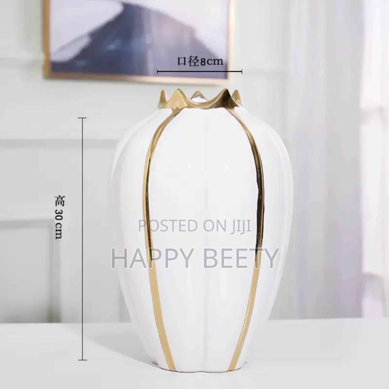 Modern Minimalist Big Size Ceramic Flower Vase