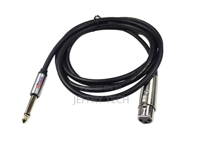 XLR Female/6.35 Male Microphone Cab 10m