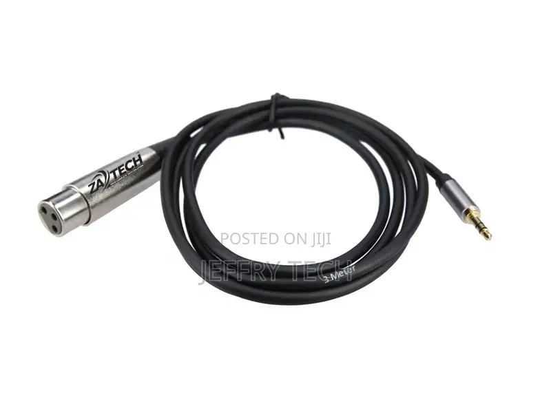 XLR Female/3.5 Male Microphone Cab 3m