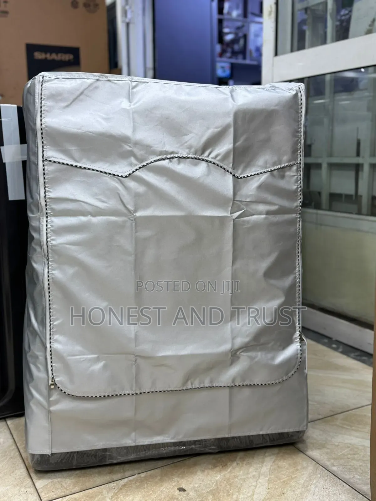 Heavy Grey Washing Machine Cover*Size:60*60*85cm* Can Fit Upto 15kg /