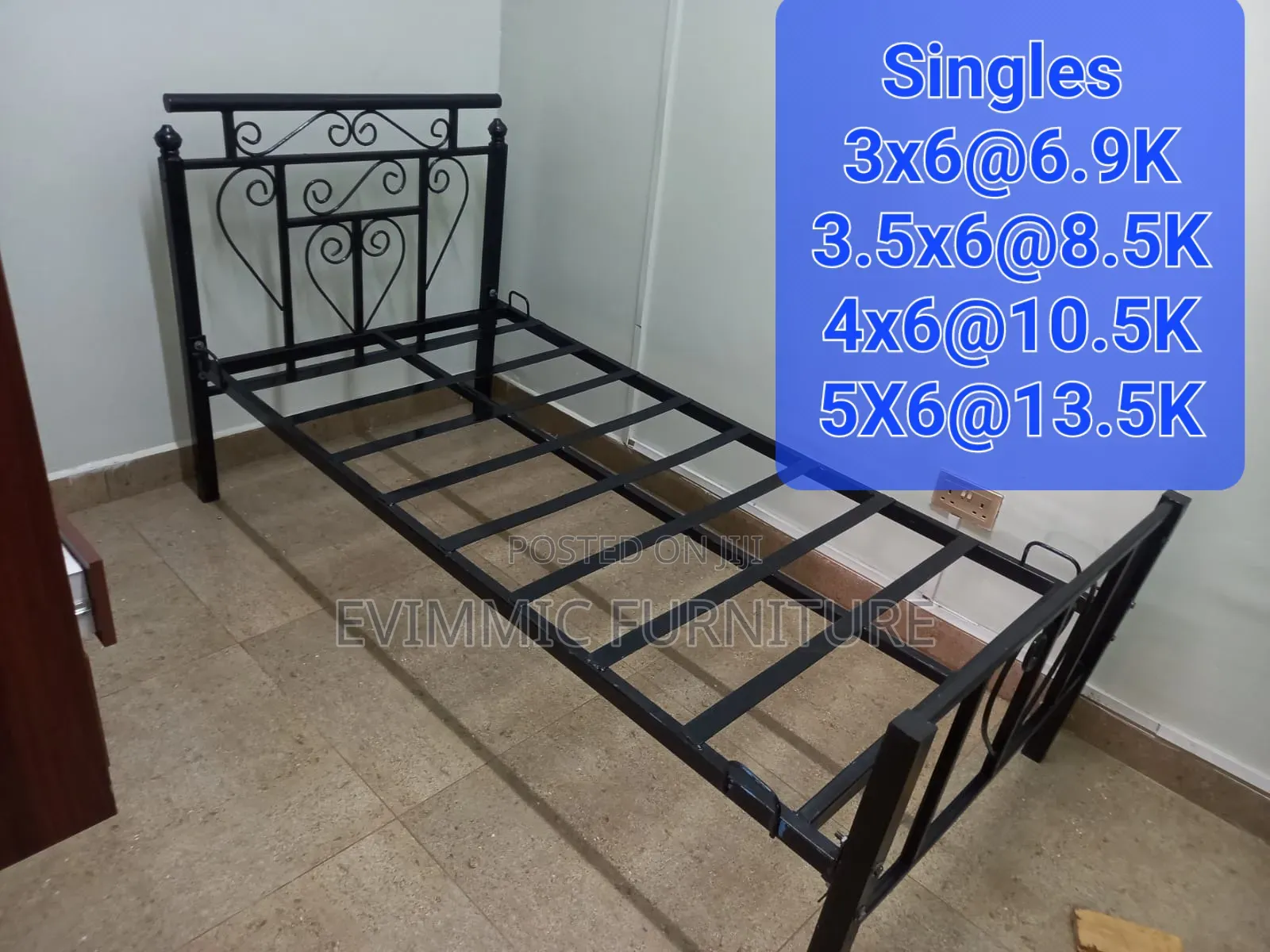 3x6 Ft Bunk Beds in Steel Metals