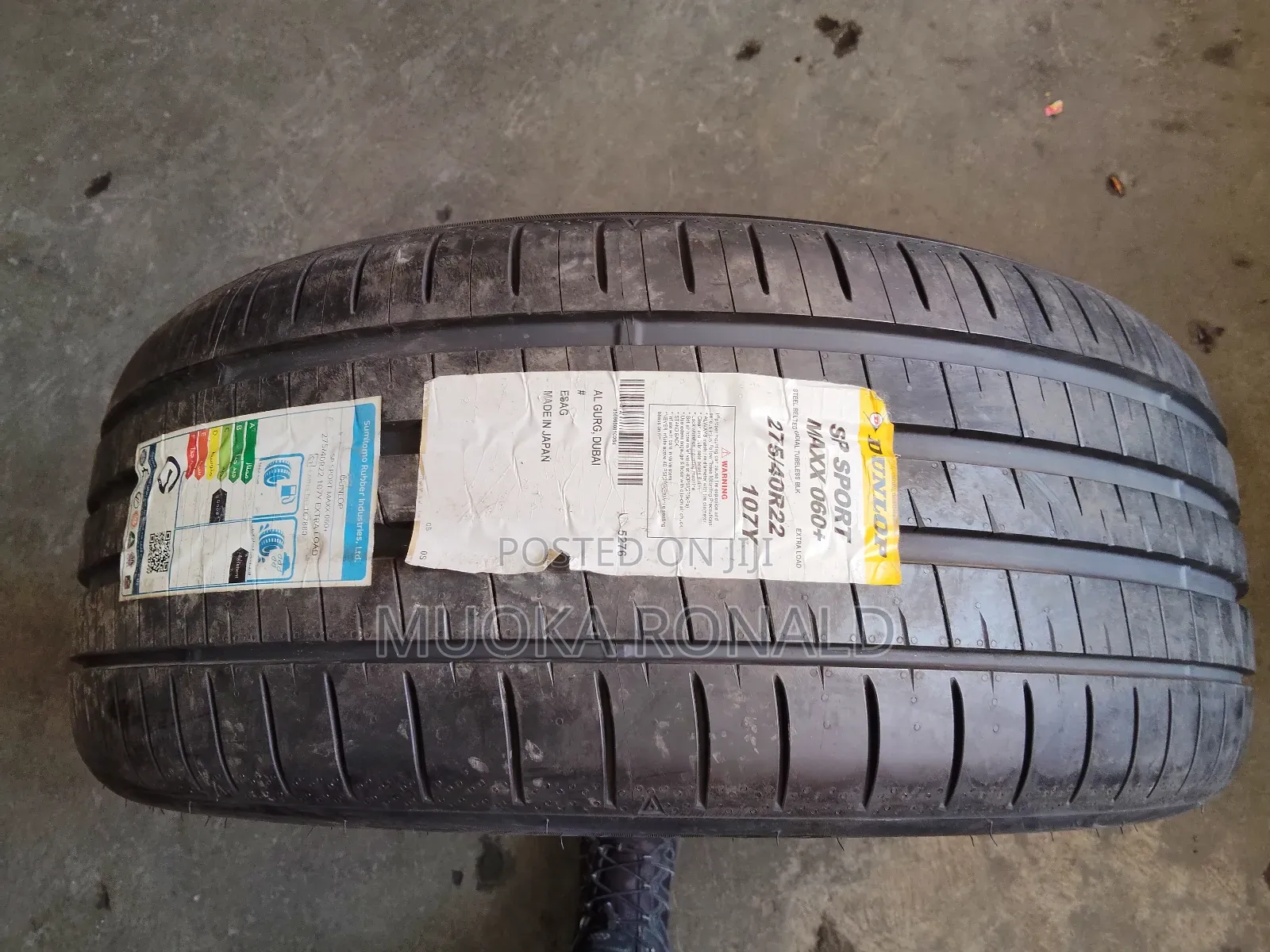 275/40r22 Dunlop Tyre Made In Japan