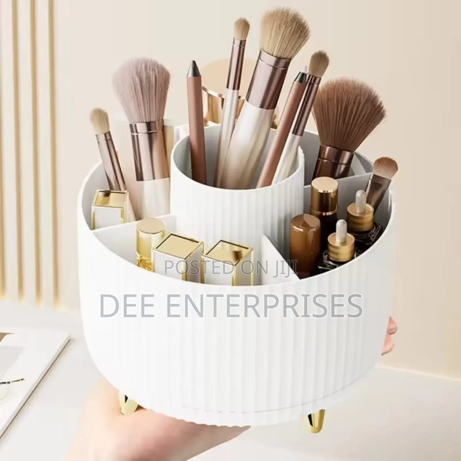 360°Rotating Desktop Makeup Brushes Organizer
