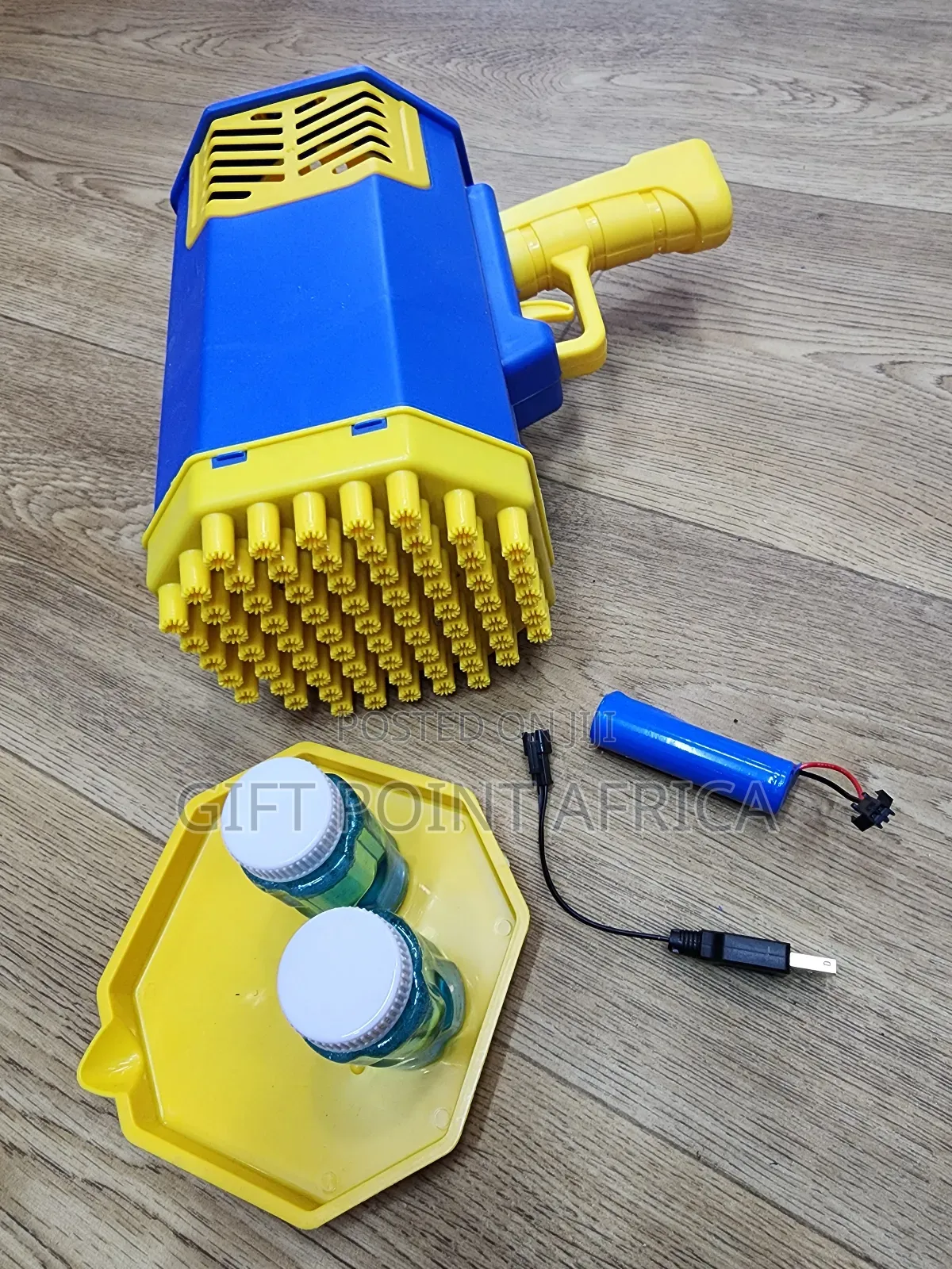 69 Holes Rechargeable Bazooka Bubbles Gun