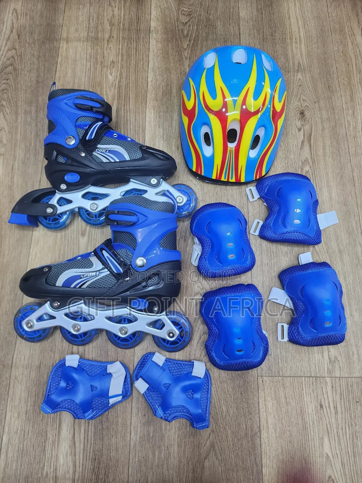 Full Set Adjustable Roller Skates For Kids