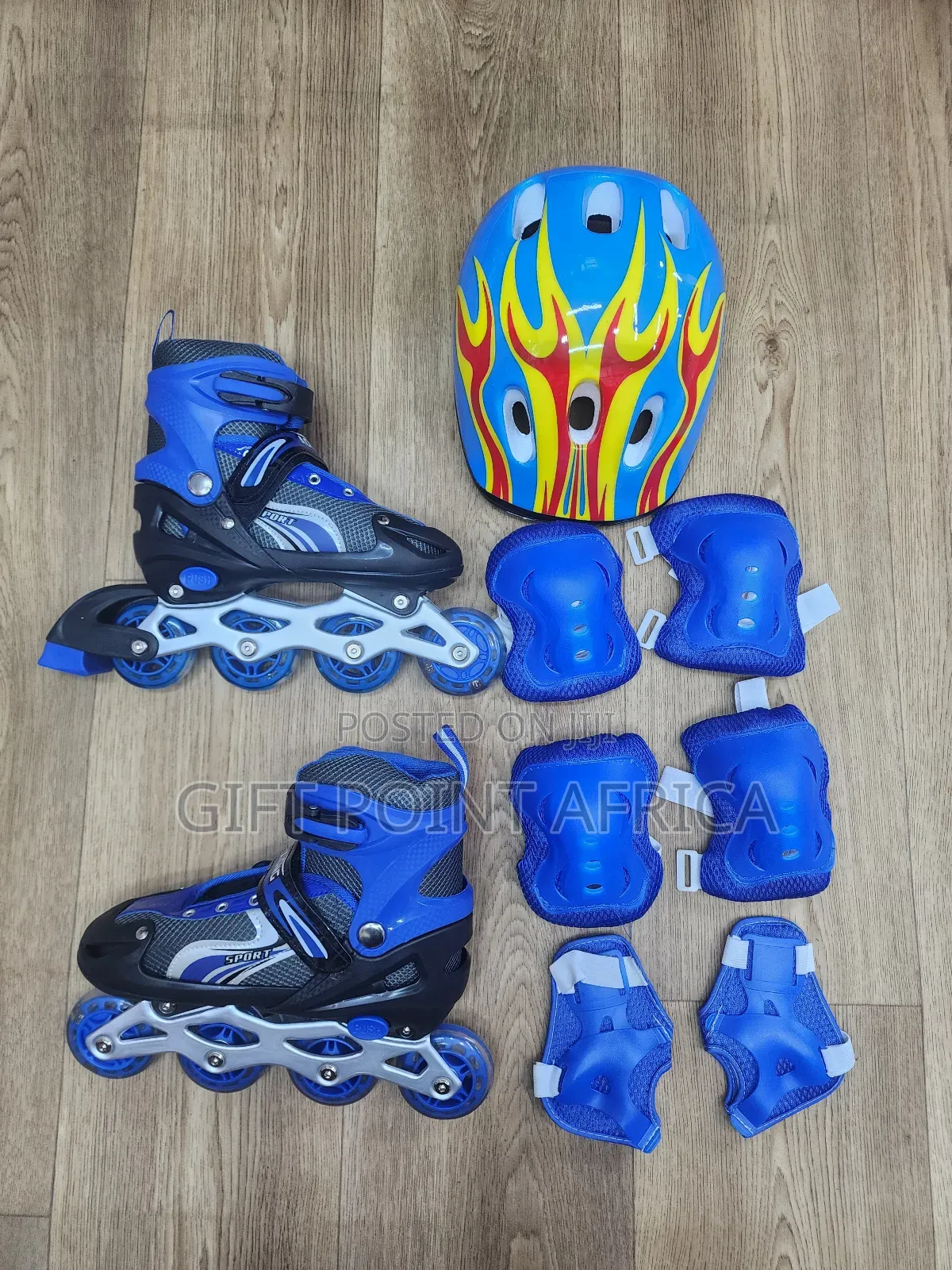 Full Set Adjustable Roller Skates For Kids