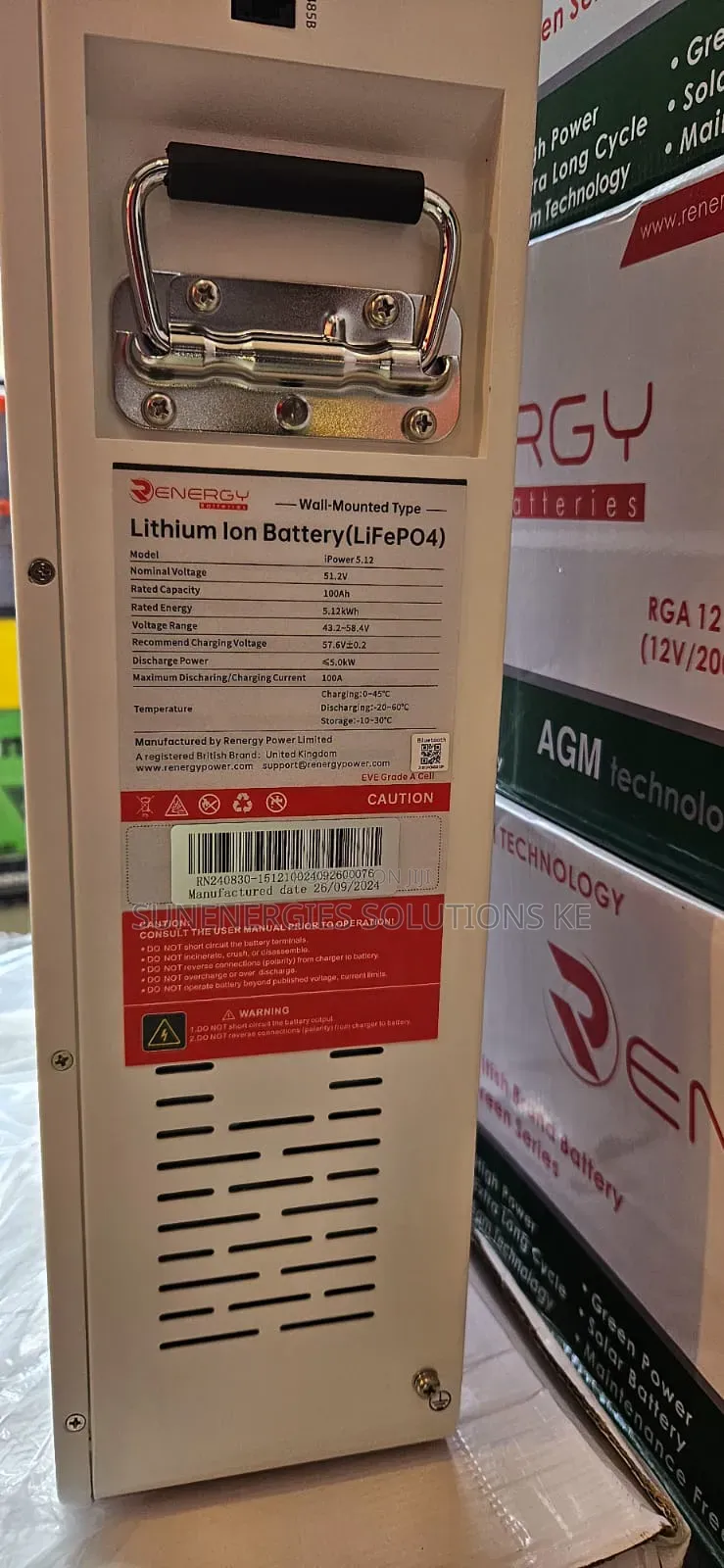 5.12kwh 48v 100ah Renergy Lithium Battery
