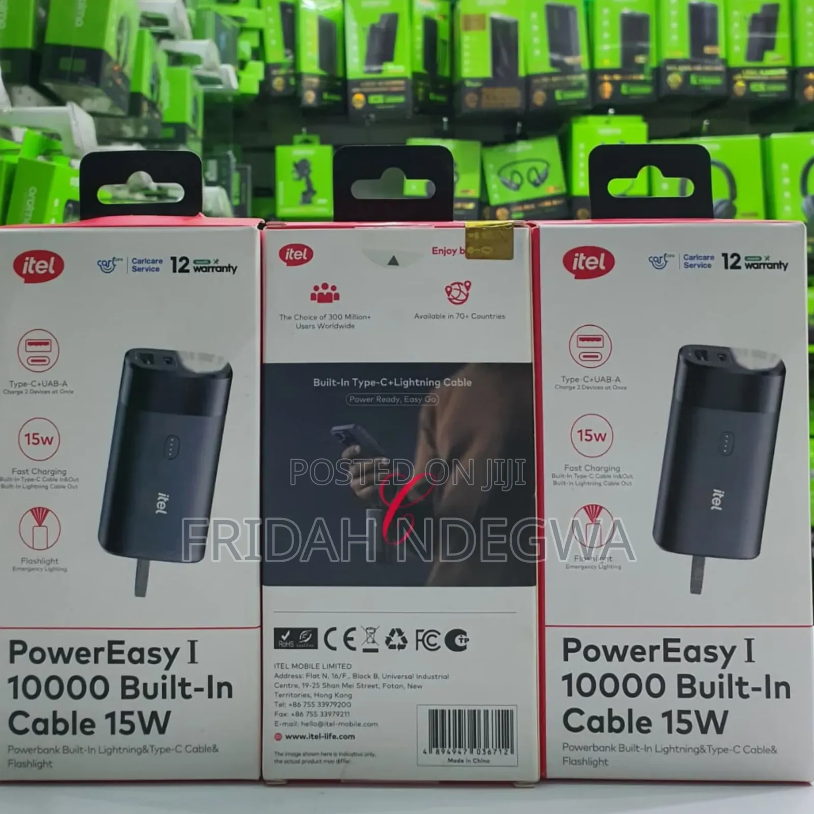 Itel Power Easy 1 A1123 *15w 10000mah* Power Bank