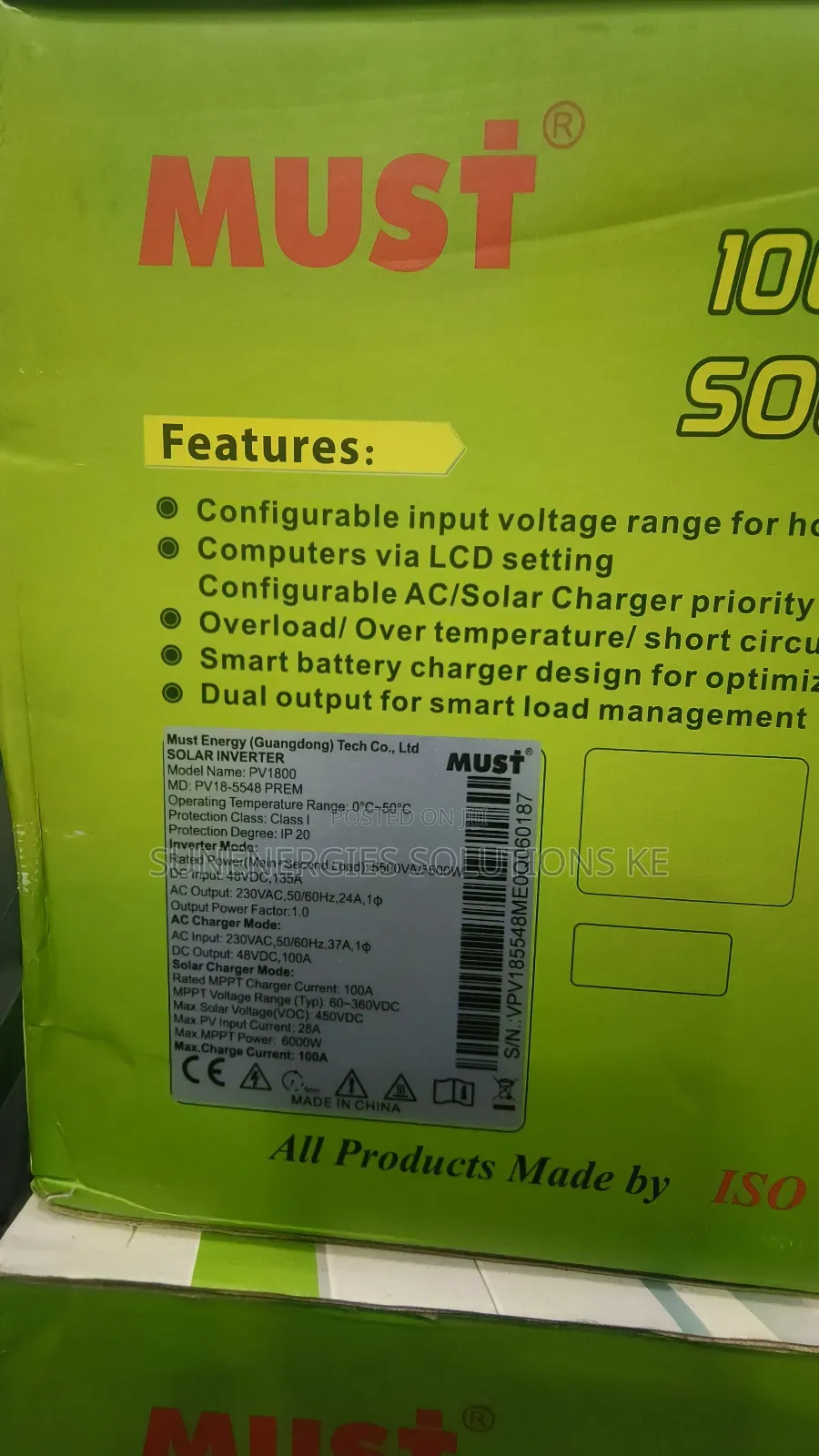 5.5kw 48v Must Hybrid Inverter