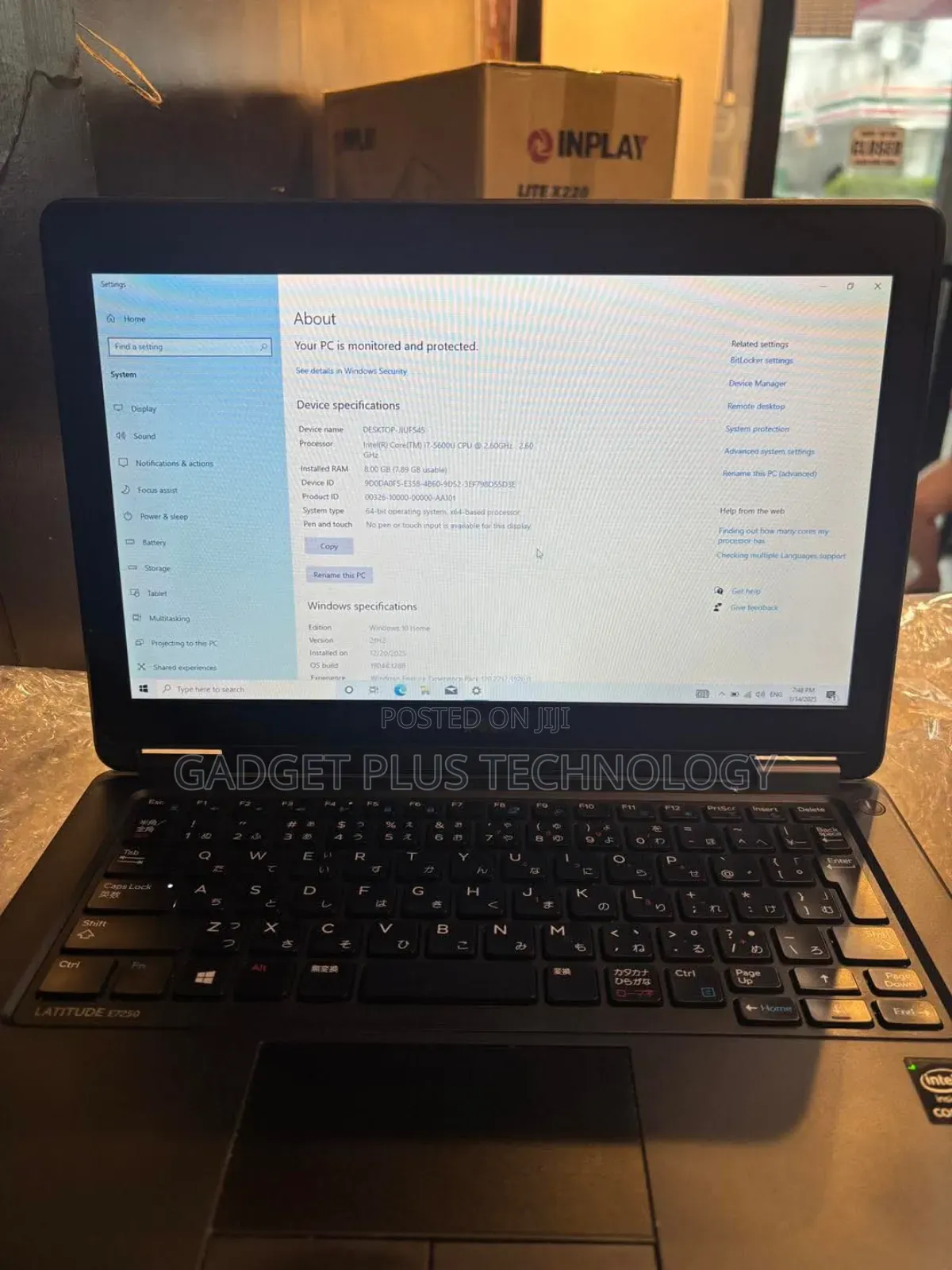 Laptop Dell Latitude 12 E7250 8GB Intel Core I7 SSD 256GB