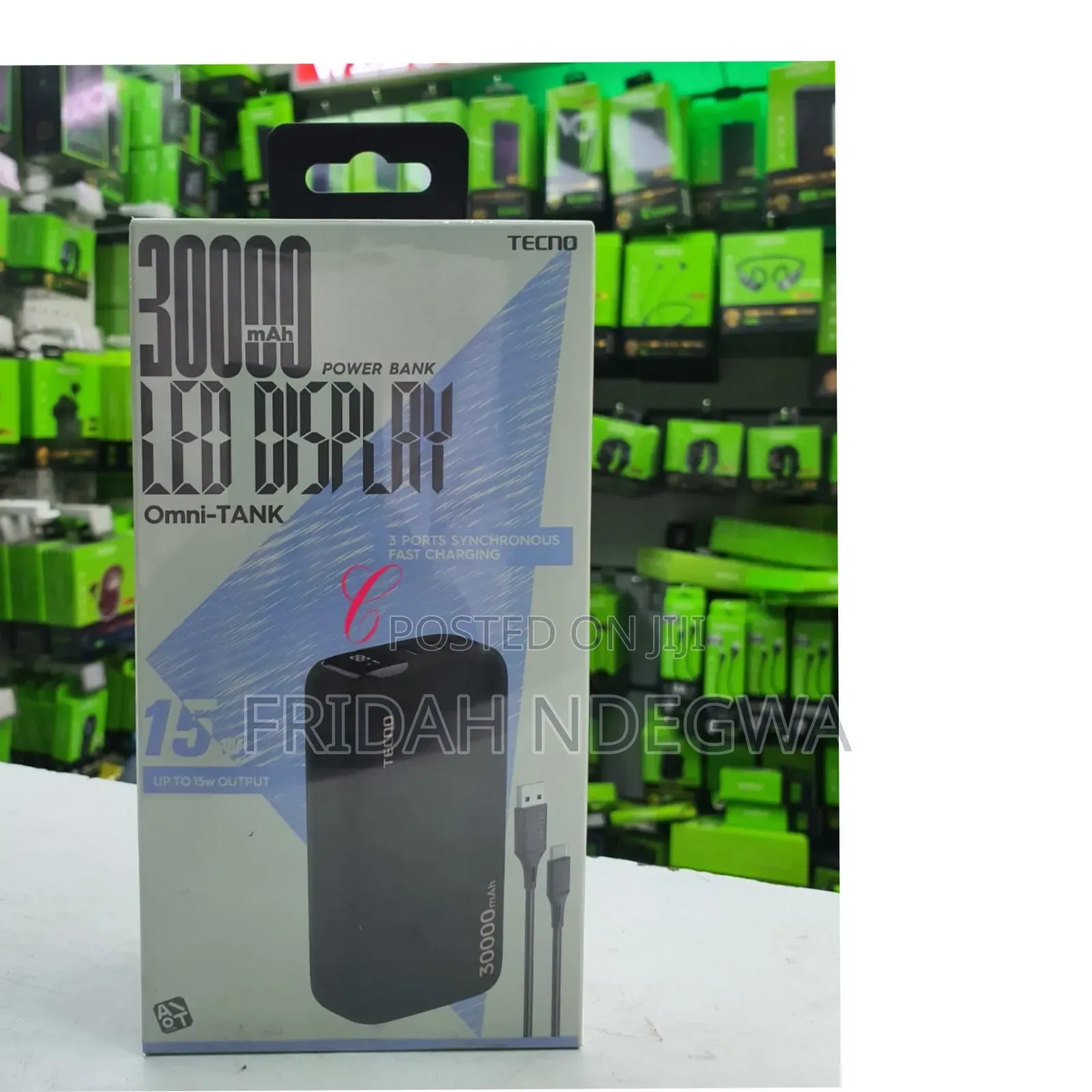 Tecno Tpb-p1301 *30000mah* Omni Tank Power Bank