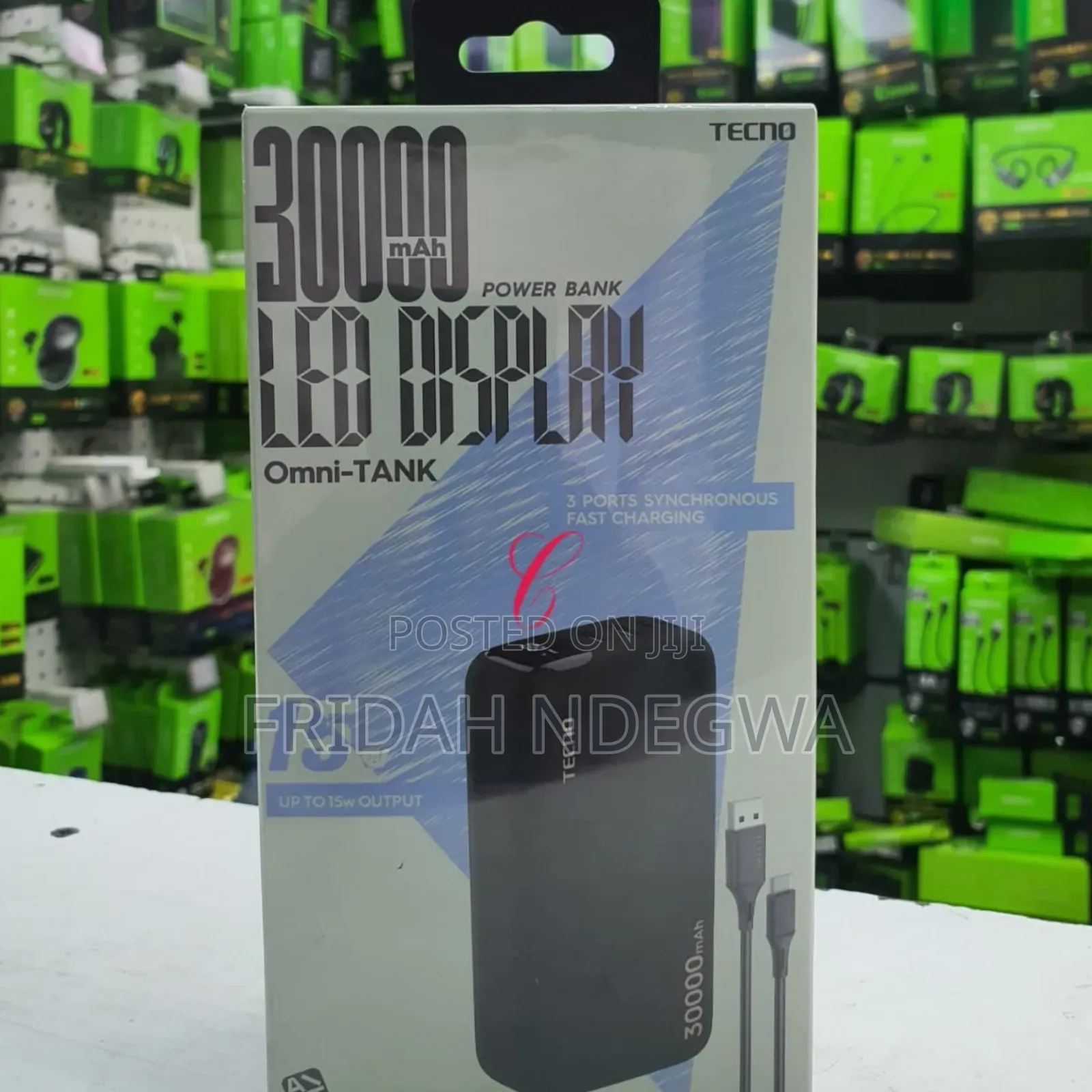 Tecno Tpb-p1301 *30000mah* Omni Tank Power Bank
